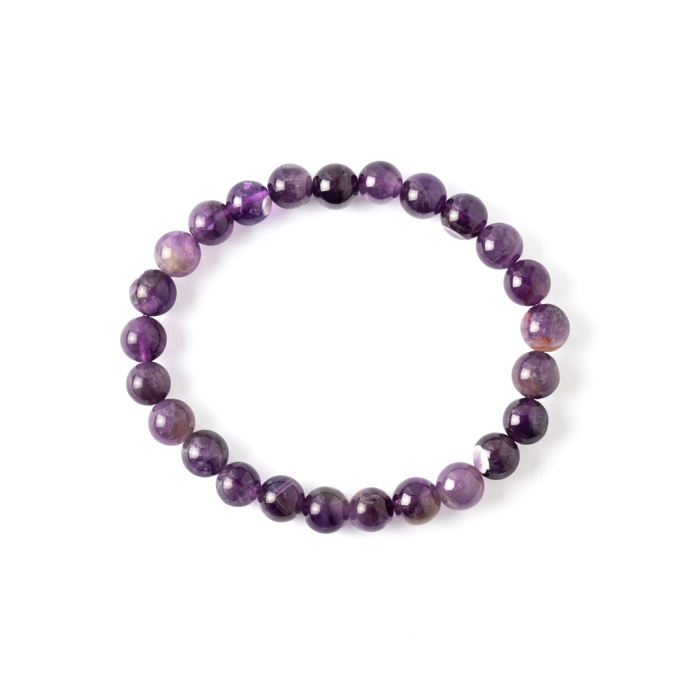 Amethyst Beads Bracelet frontal view