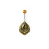 Ananya Peridot Belly Bar frontal view