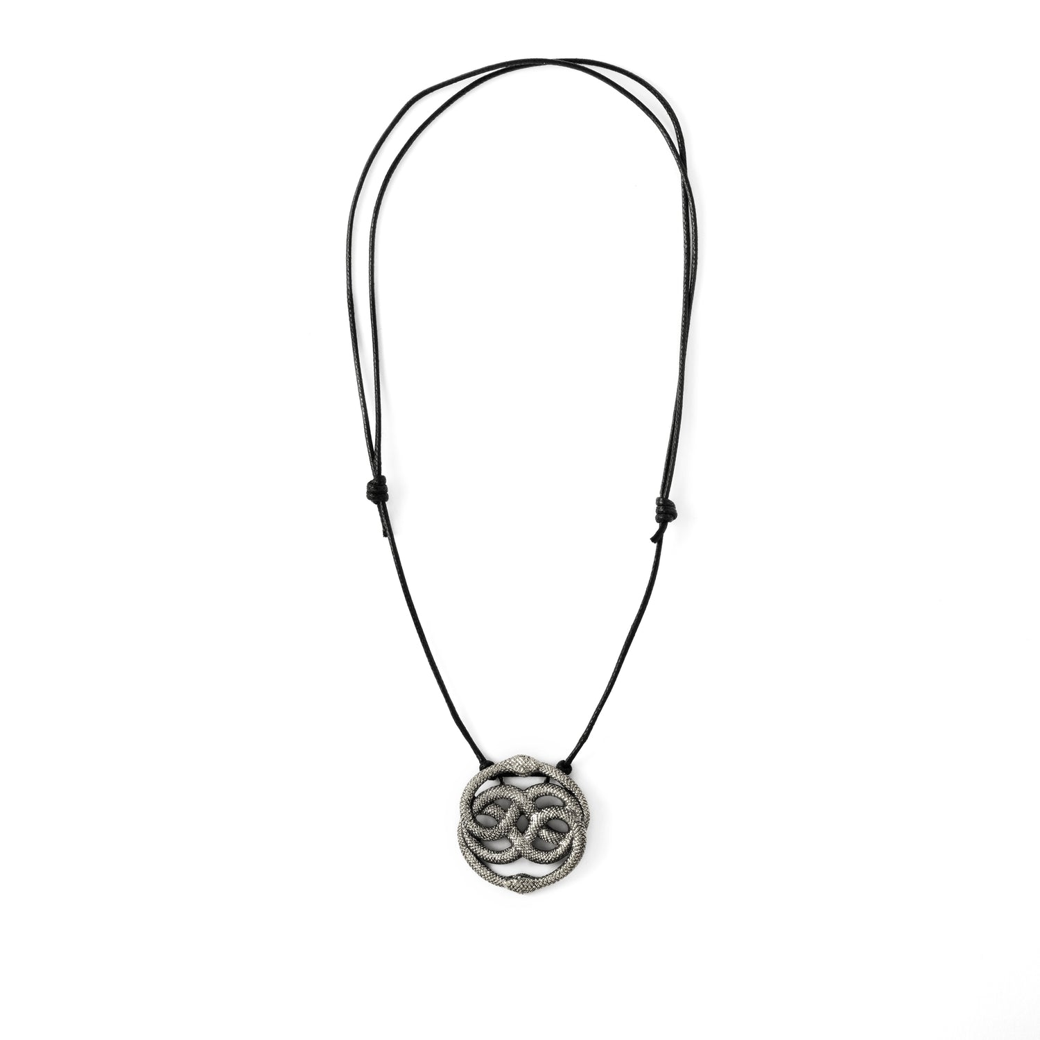 Auryn Pendant on a cotton string frontal view