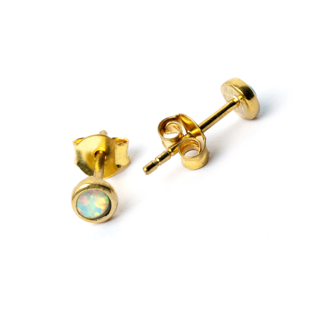 Brass-Ear-Stud-set-with-Opal_1