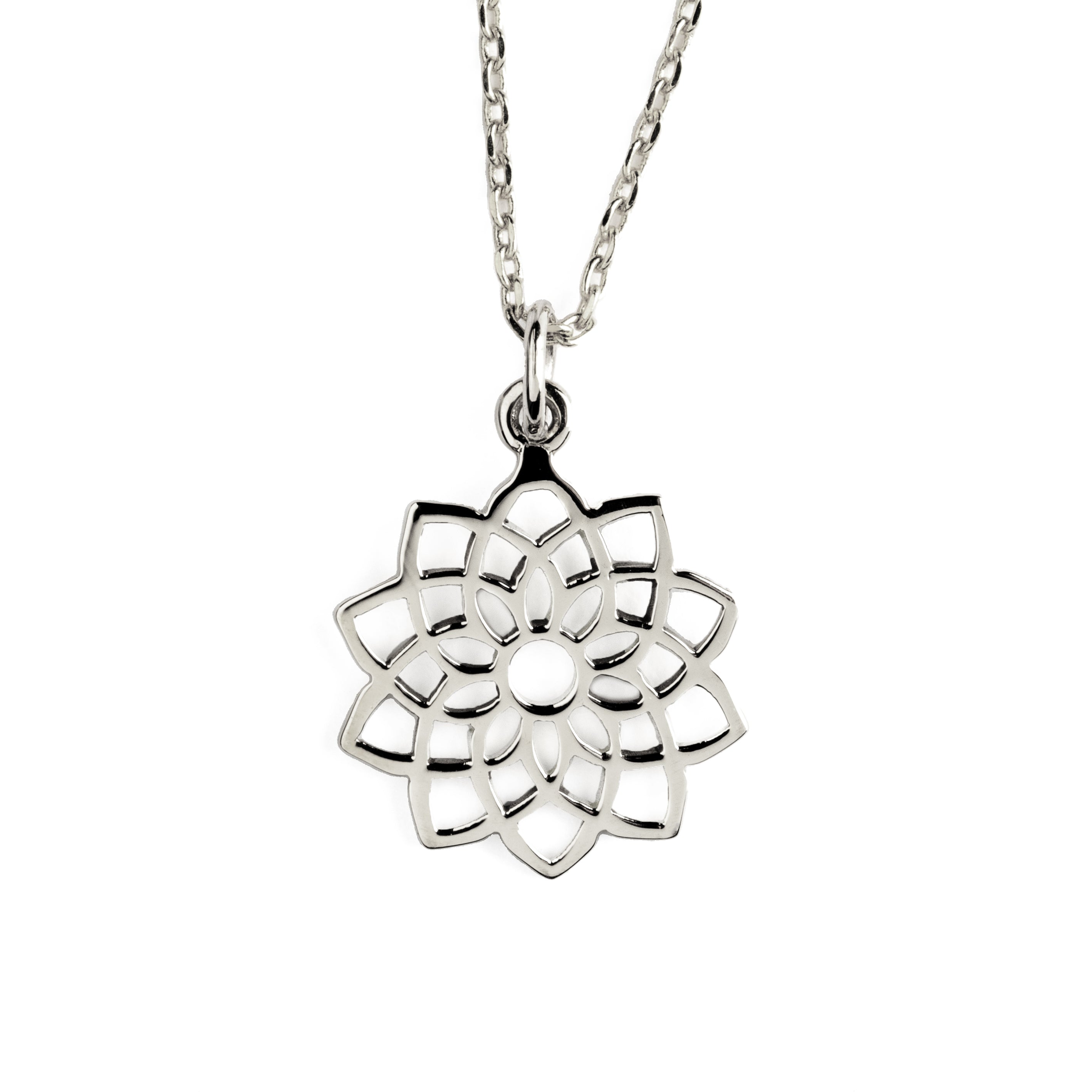 Silver Crown Chakra Charm frontal view