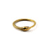 Bronze Ouroboros snake band ring frontal view