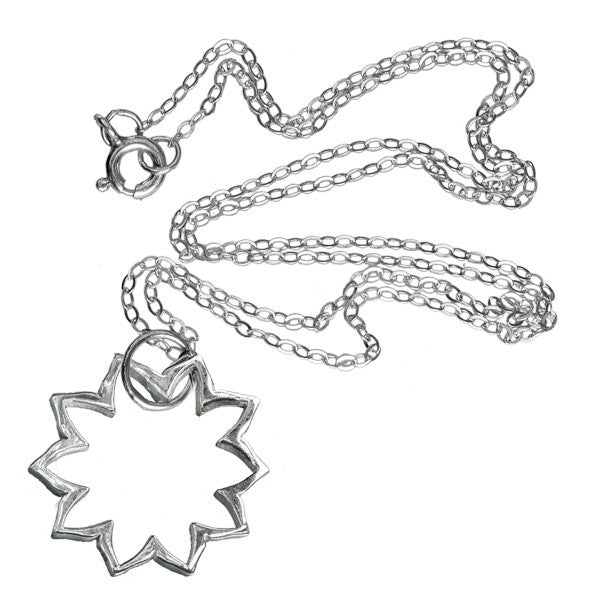 Sterling Silver Solar Plexus Chakra Frame Charm Pendant - Tribu
- 2