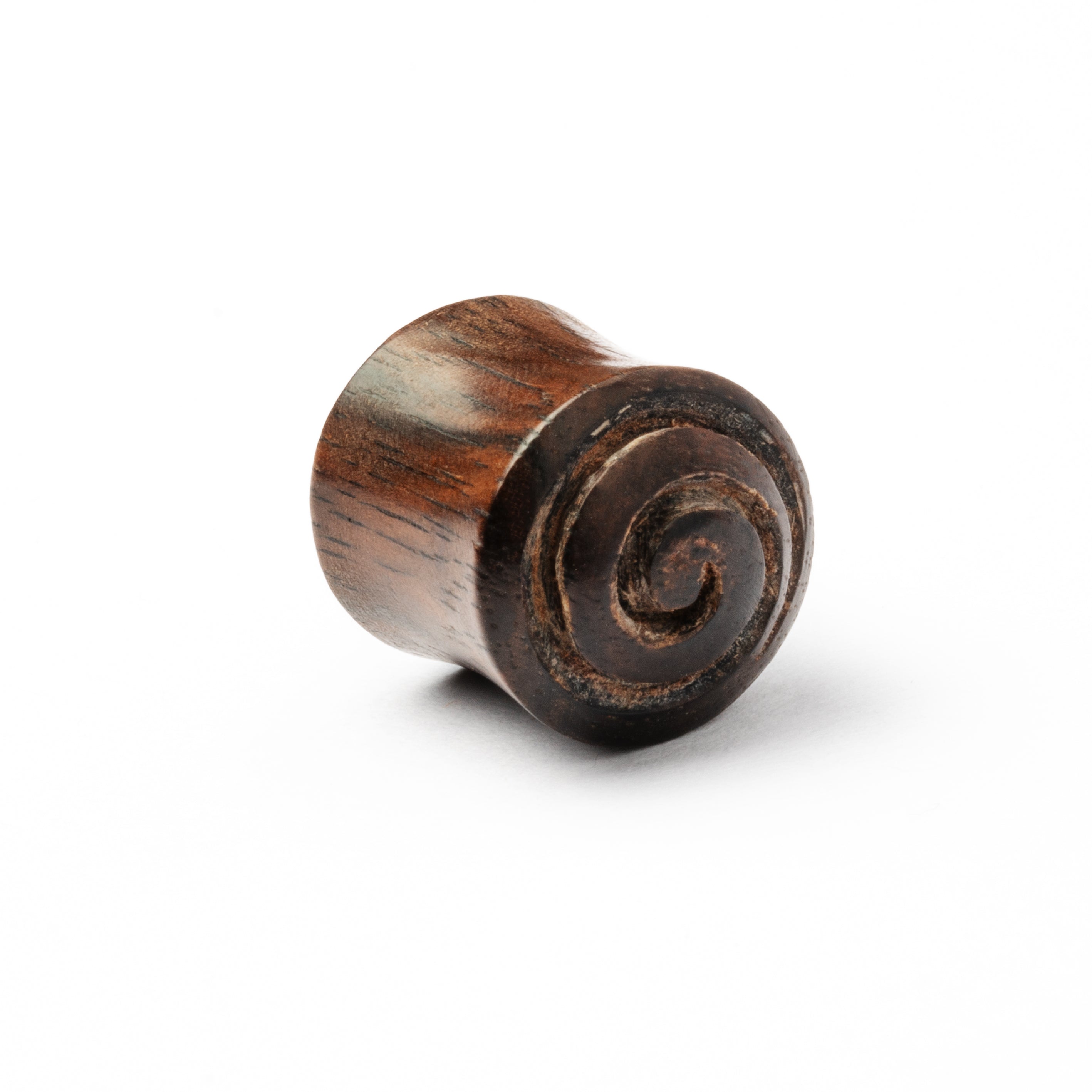 Carved Spiral Wood Plugs
