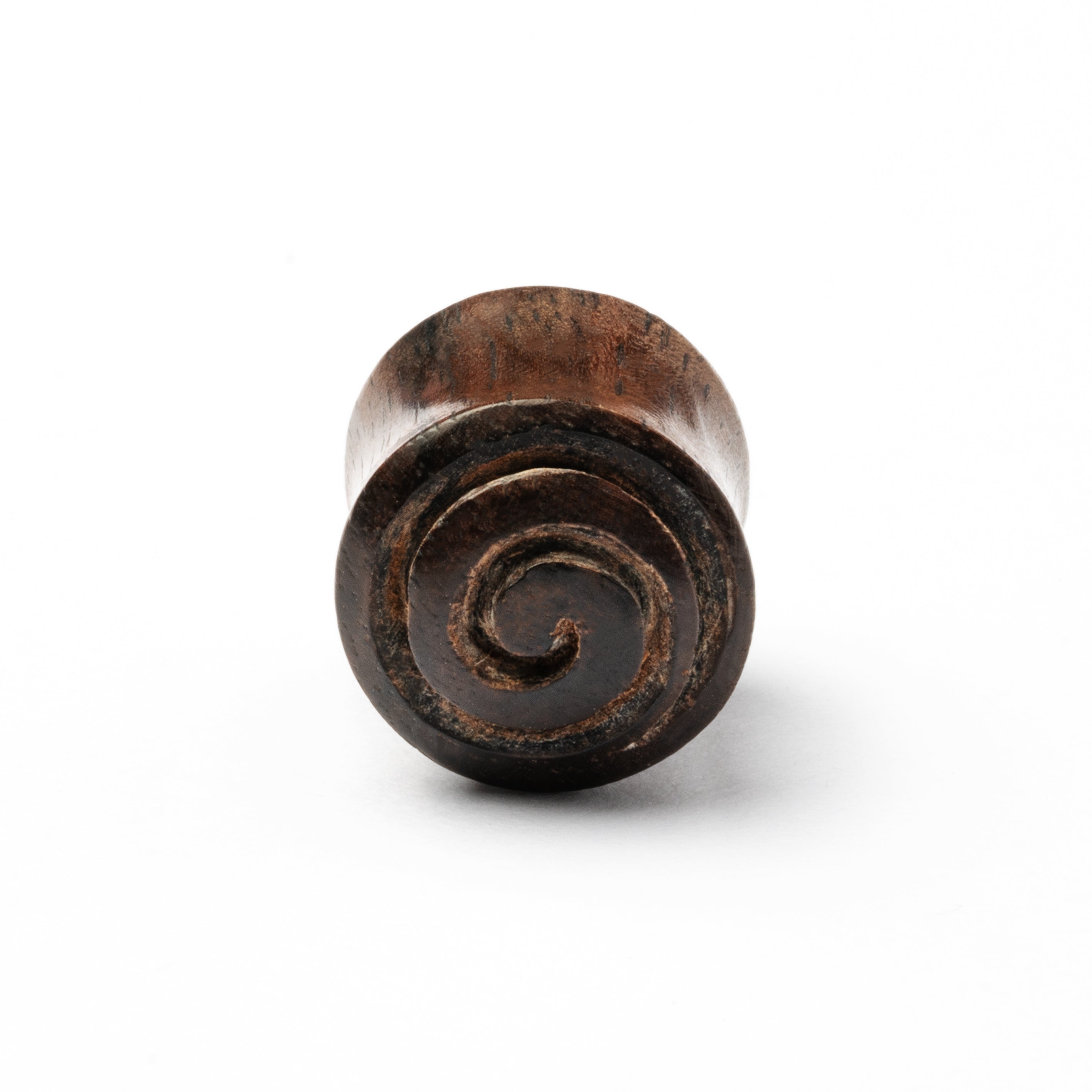 Carved Spiral Wood Plugs