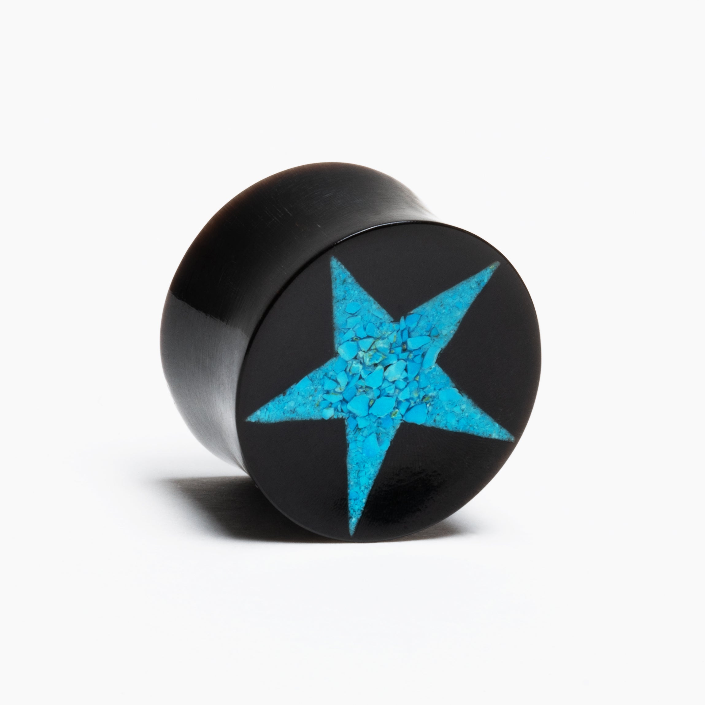 Horn and Turquoise Star Plugs