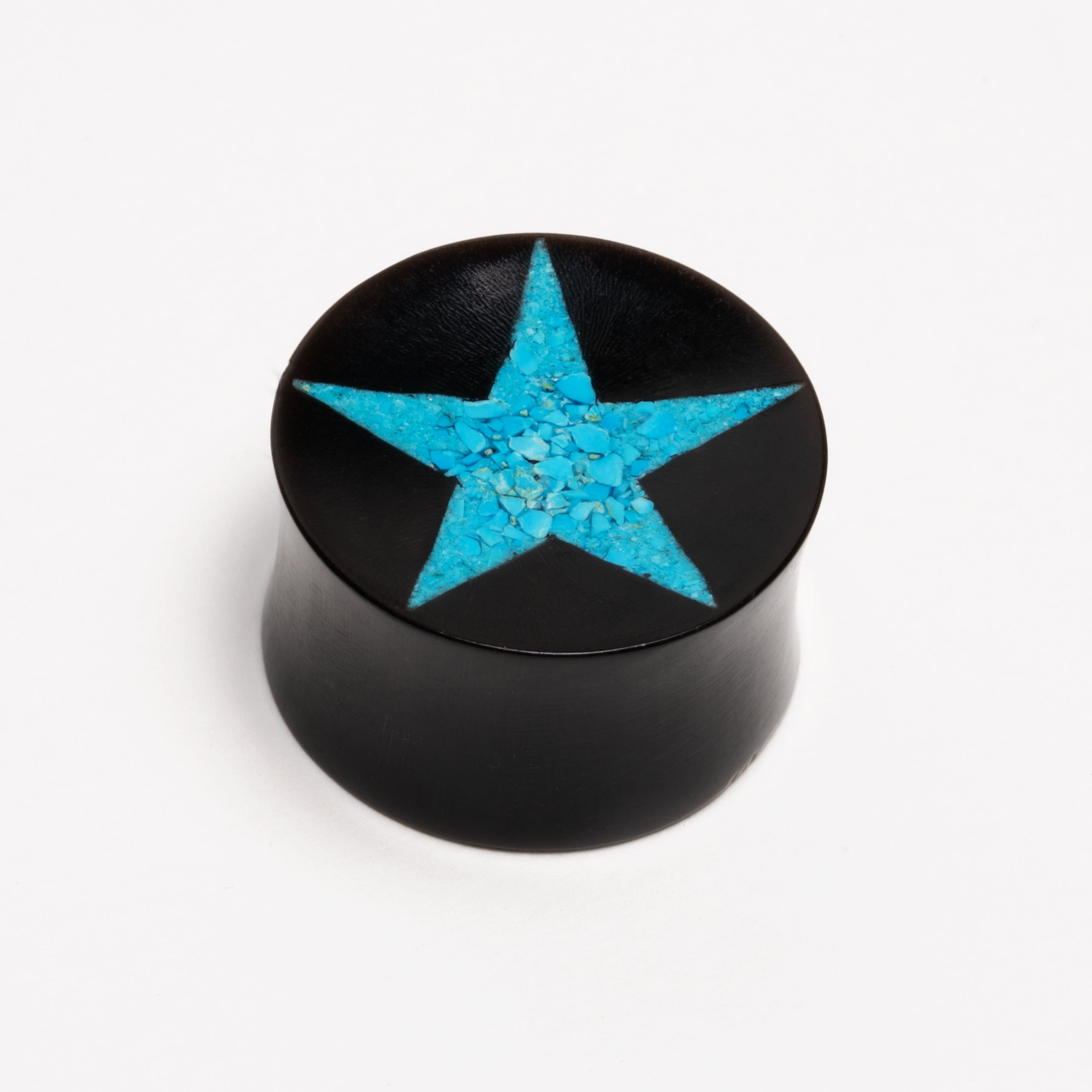 Horn and Turquoise Star Plugs