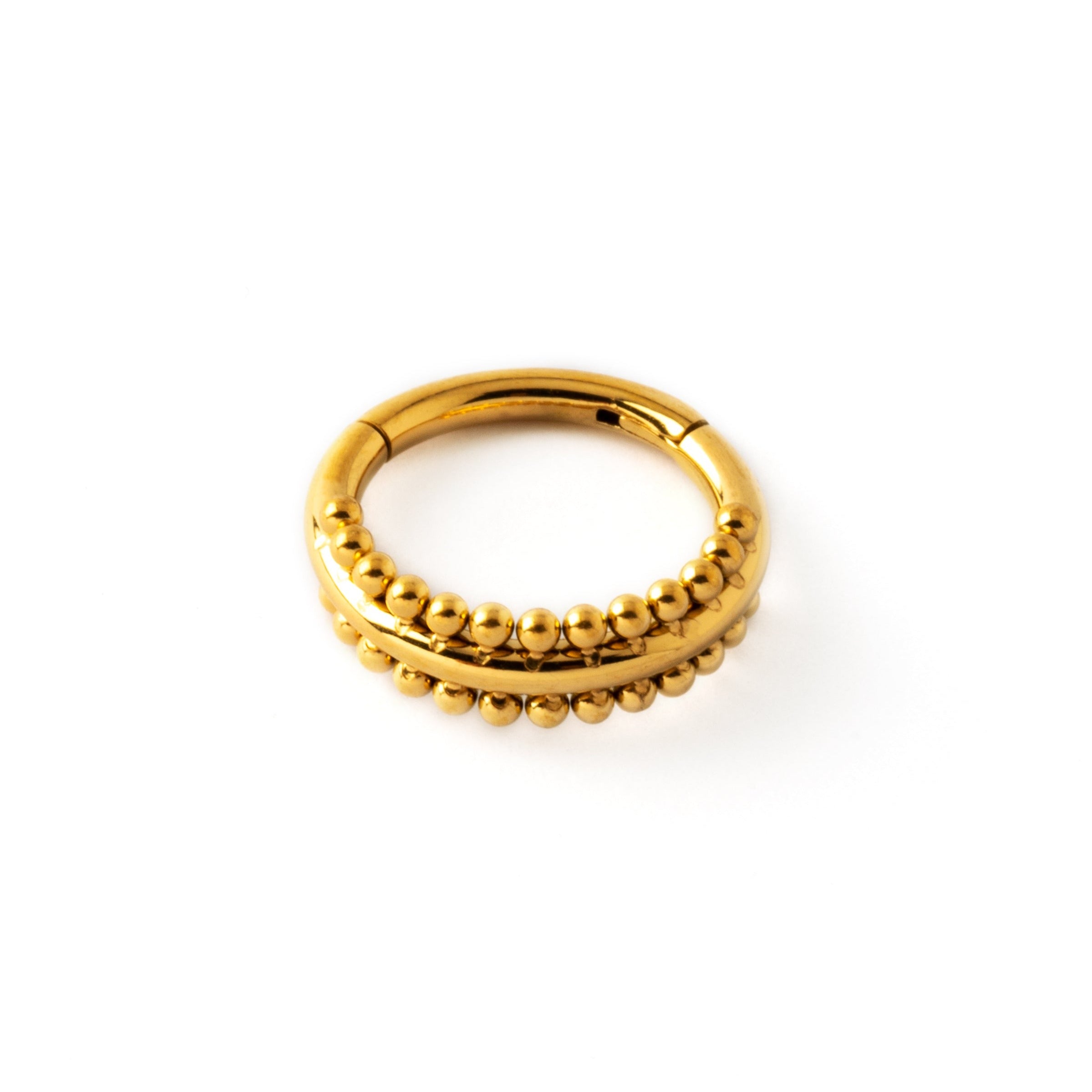 Didi golden clicker ring frontal view