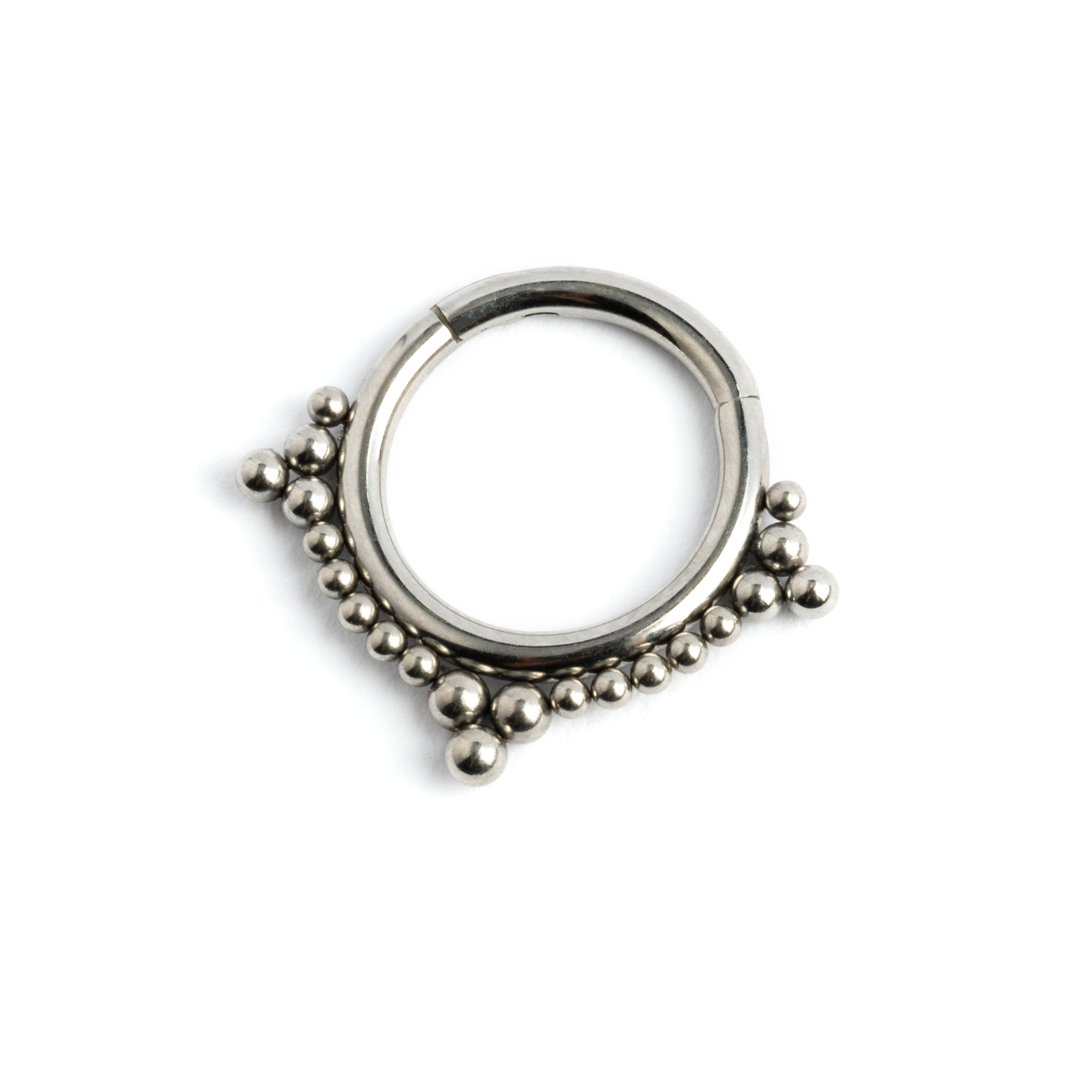 Deva Septum Clicker Ring right side view