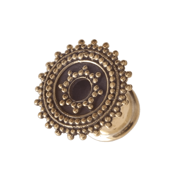 Ethnic Brass Flesh Tunnel