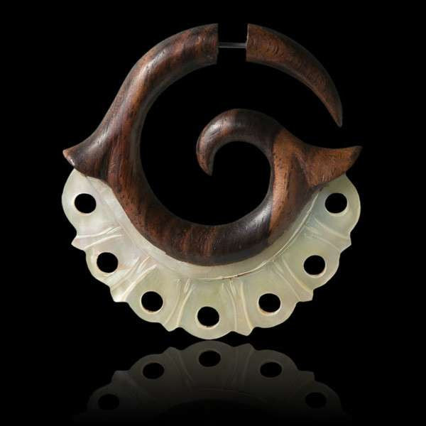 Rakau Fake Gauge Earring - Tribu
