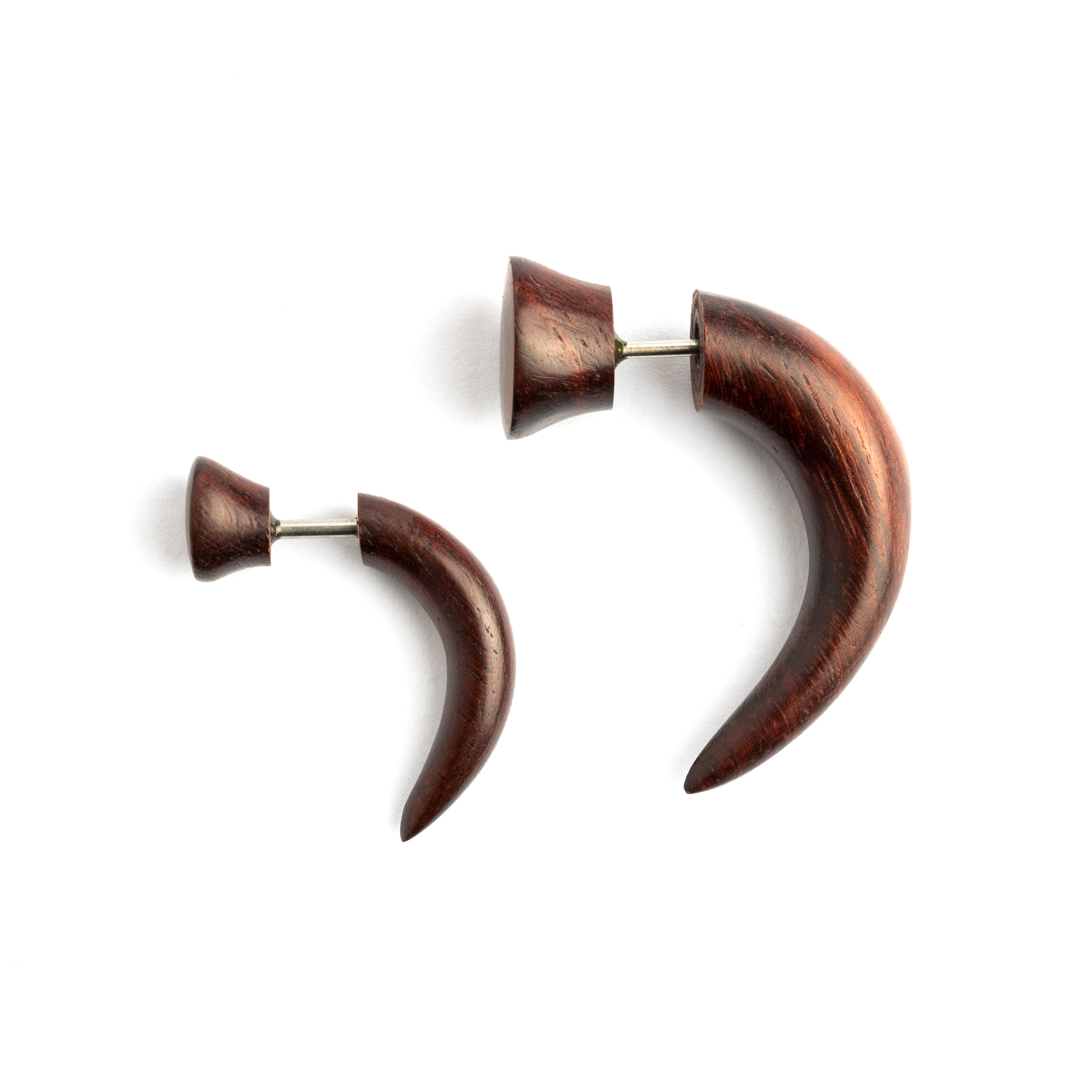 Wood Split Earrings - Narra wood
