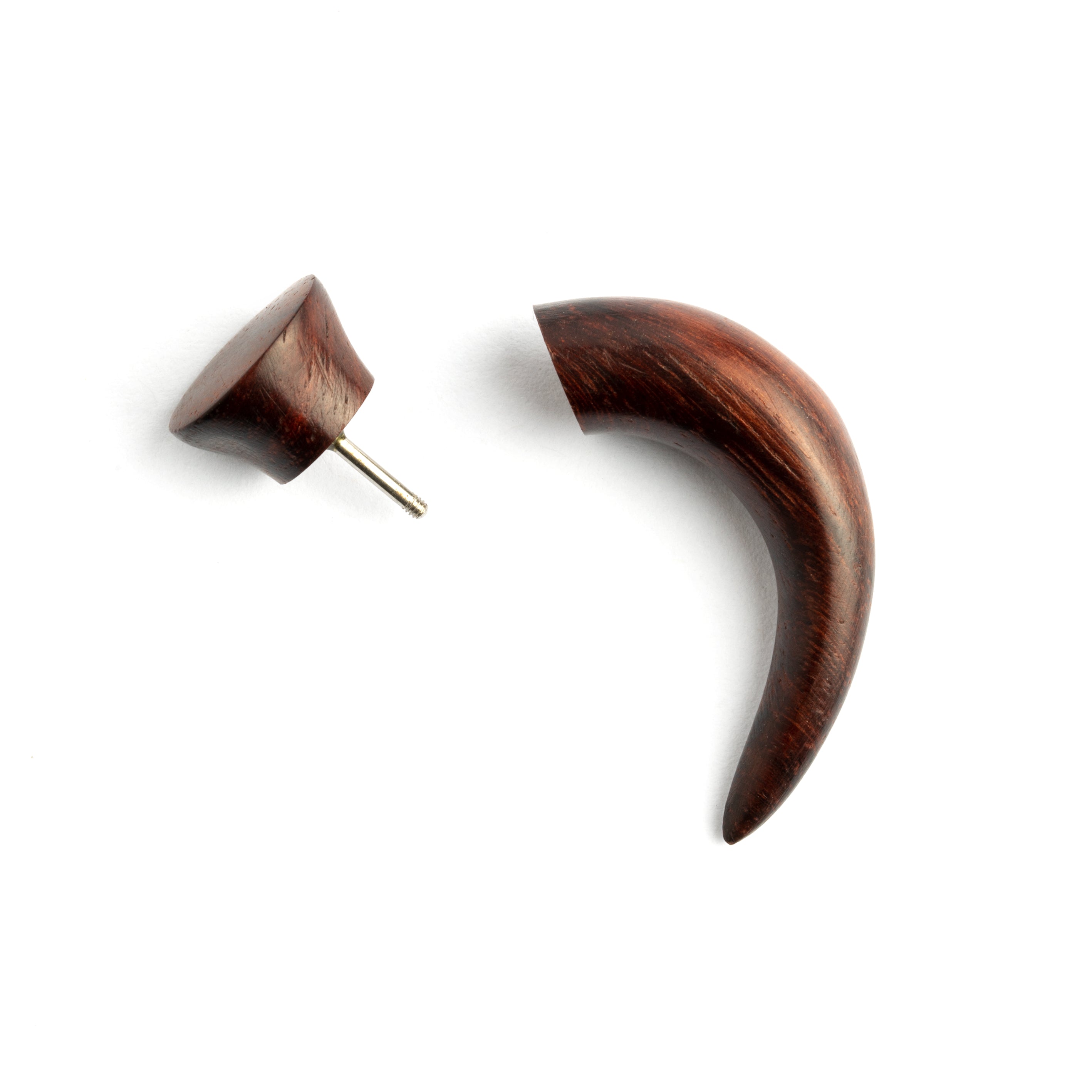 Wood Split Earrings - Narra wood