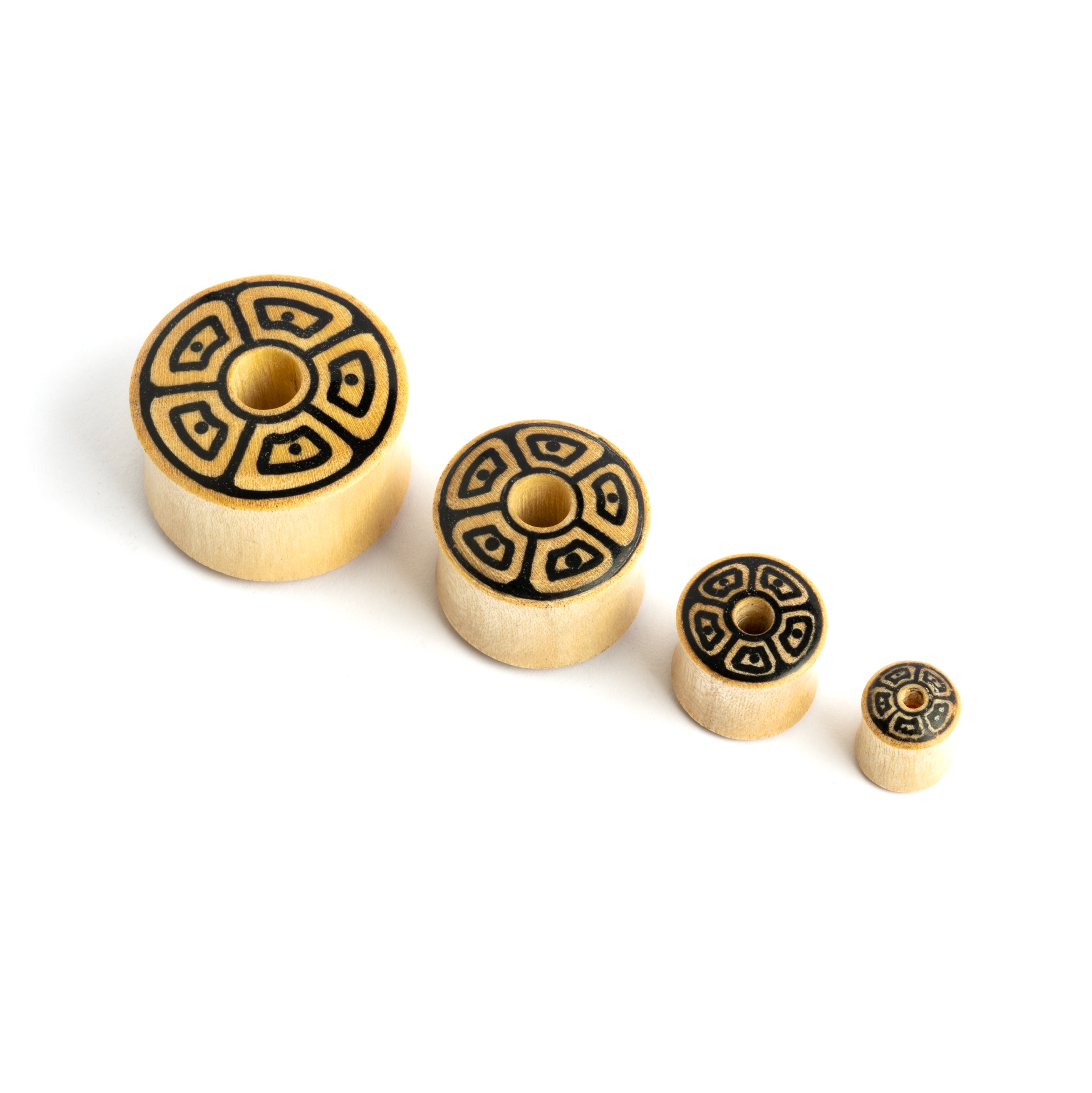 Flower Dots Wood Flesh Tunnels