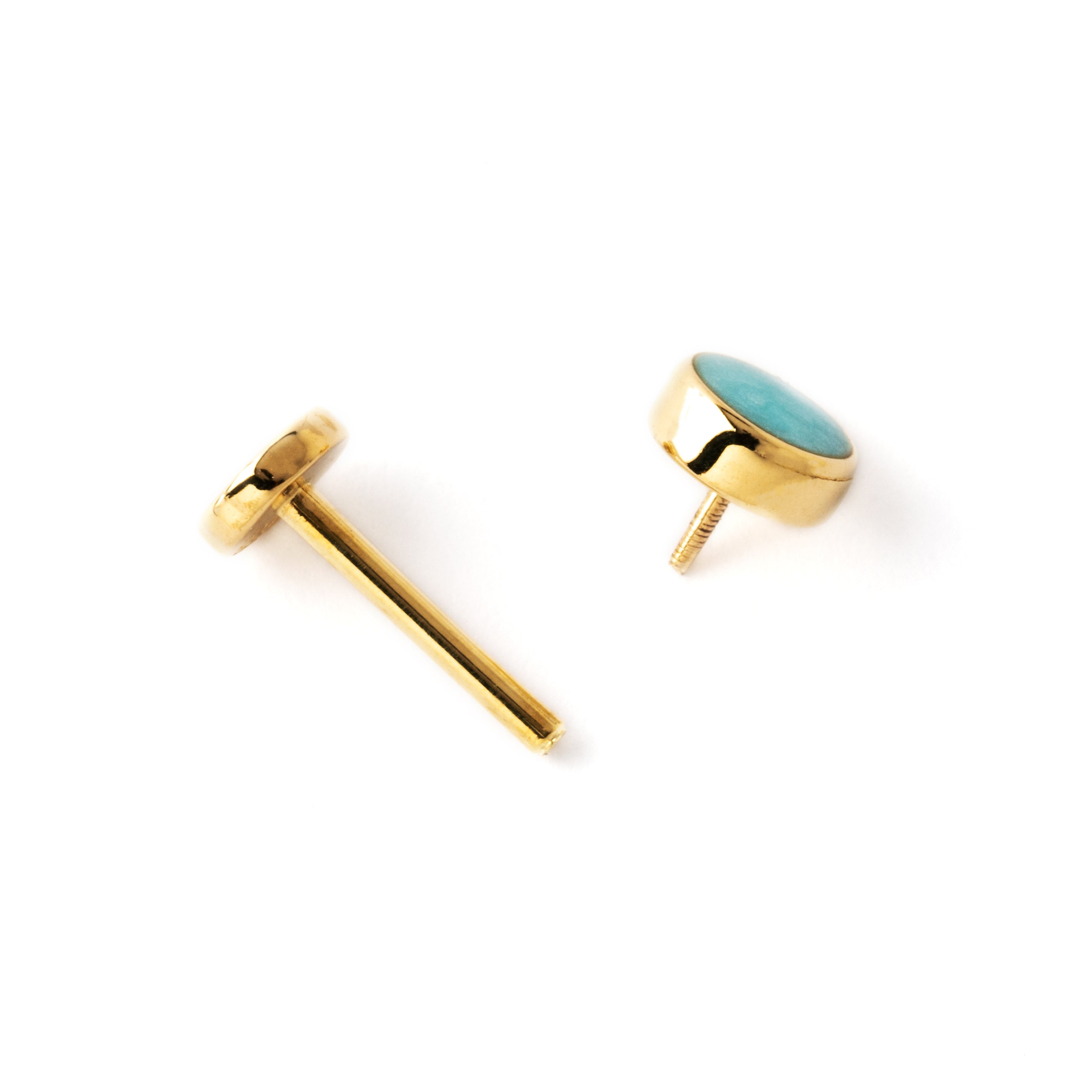 14k Gold Neela Labret | Gold Neela Labret | Elegant Labret | Tribu