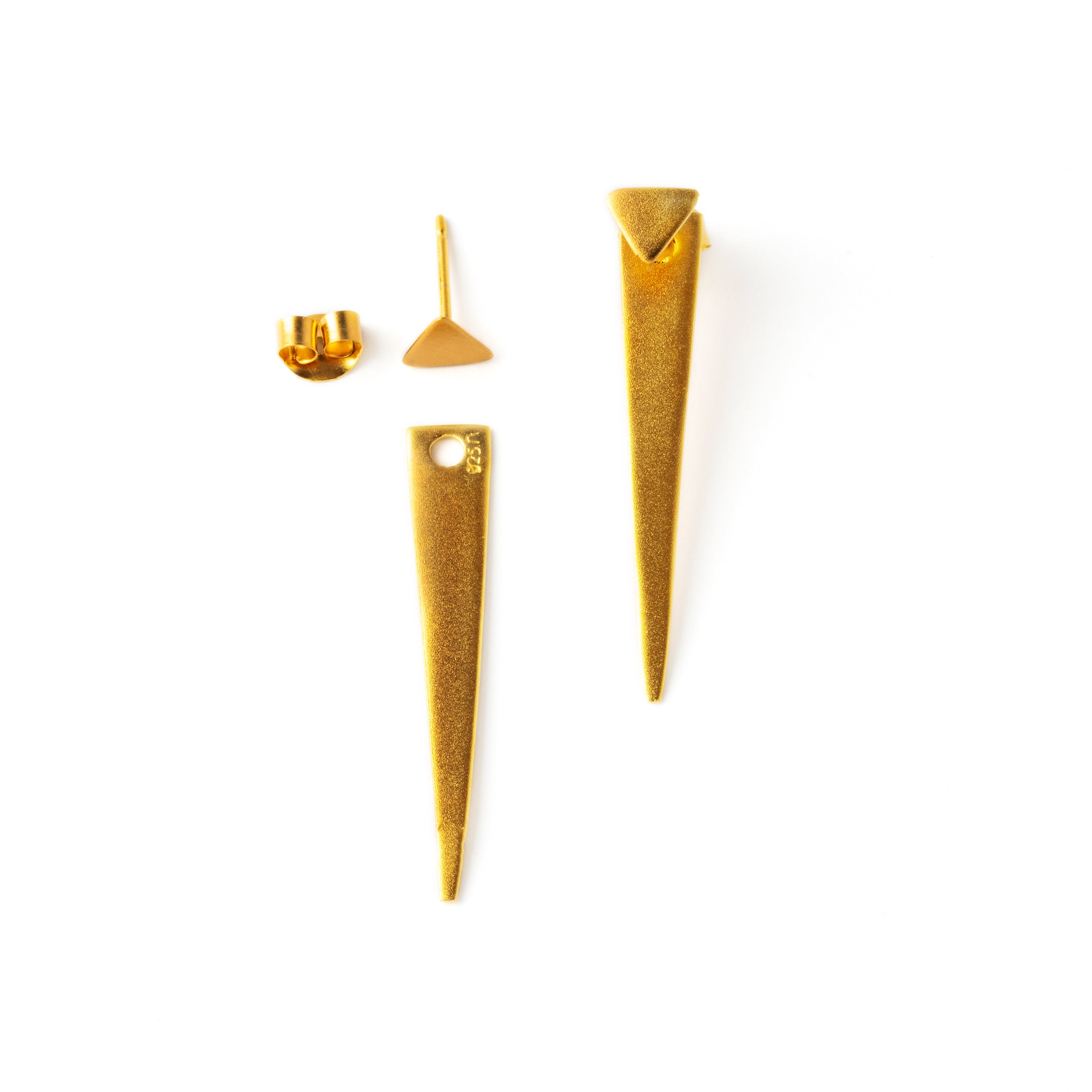 Gold Triangle Ear Jacket dismantled