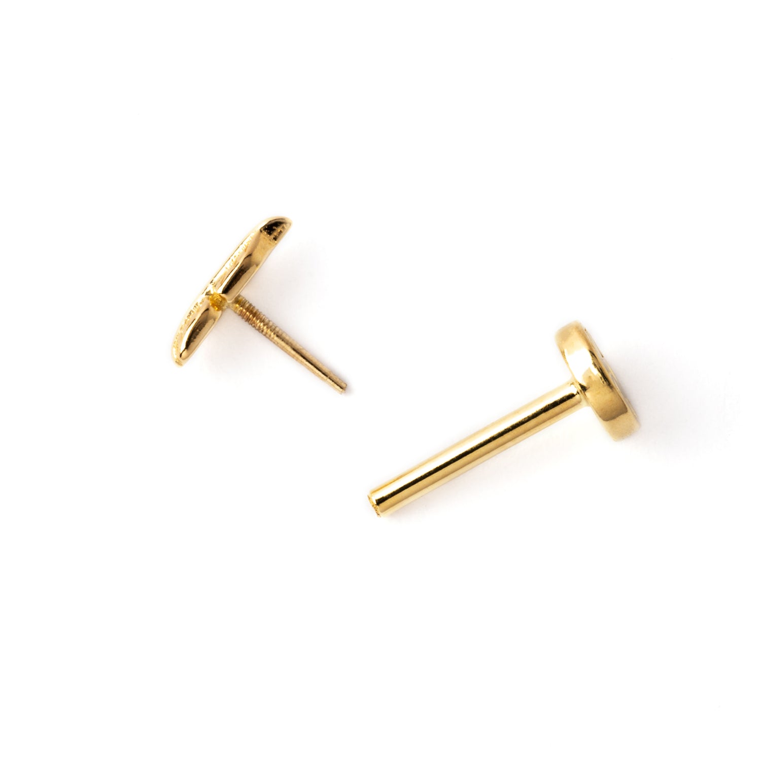 Gold Feather Labret | 14k Gold Feather Labret | Tribu