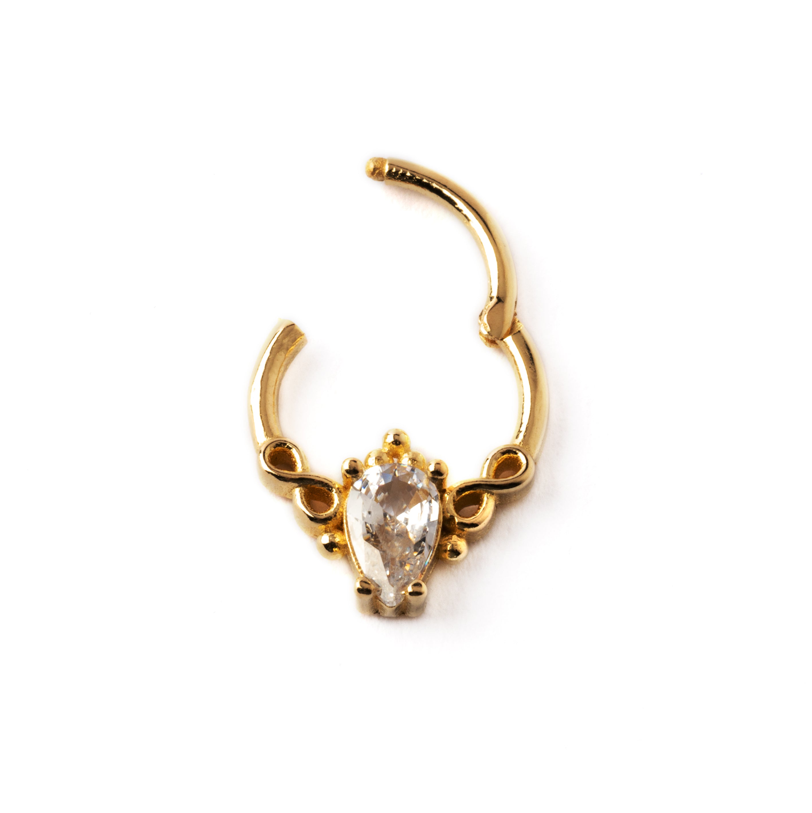 Gold Septum Ring | Infinity Iris Septum Clicker | Tribu