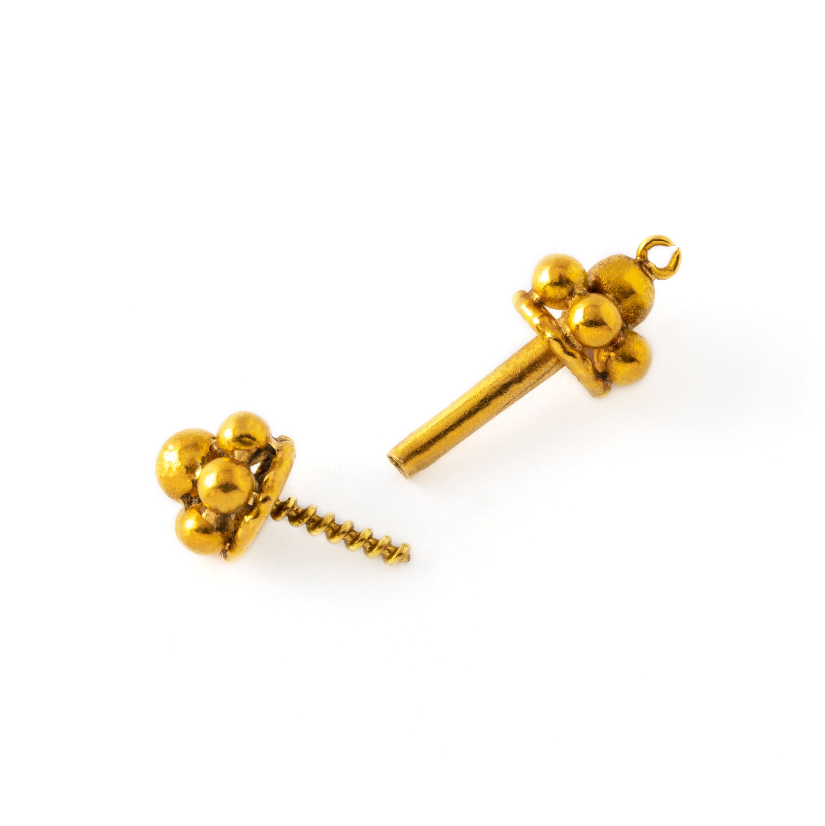 18K Gold Piercing Bar