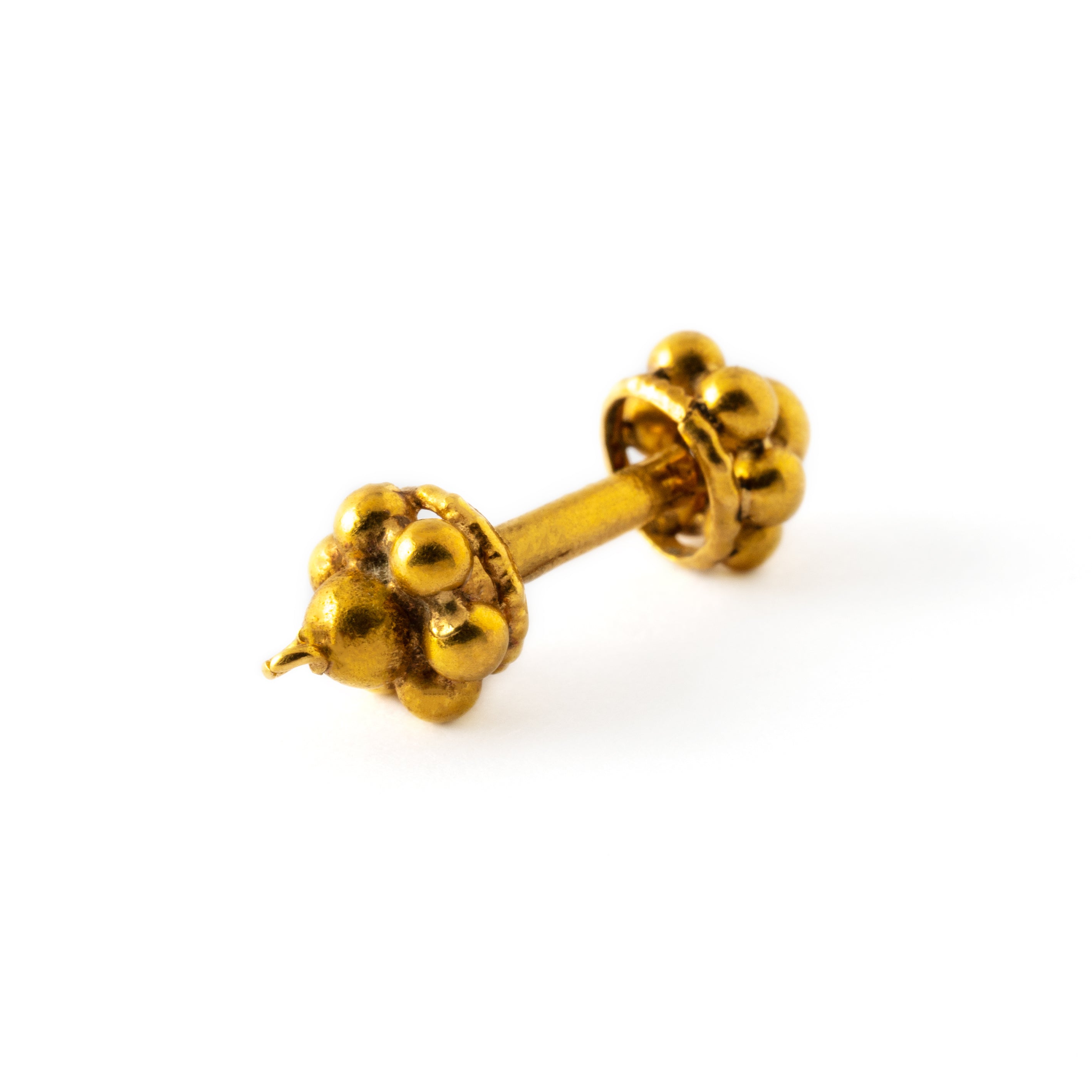 18K Gold Piercing Bar