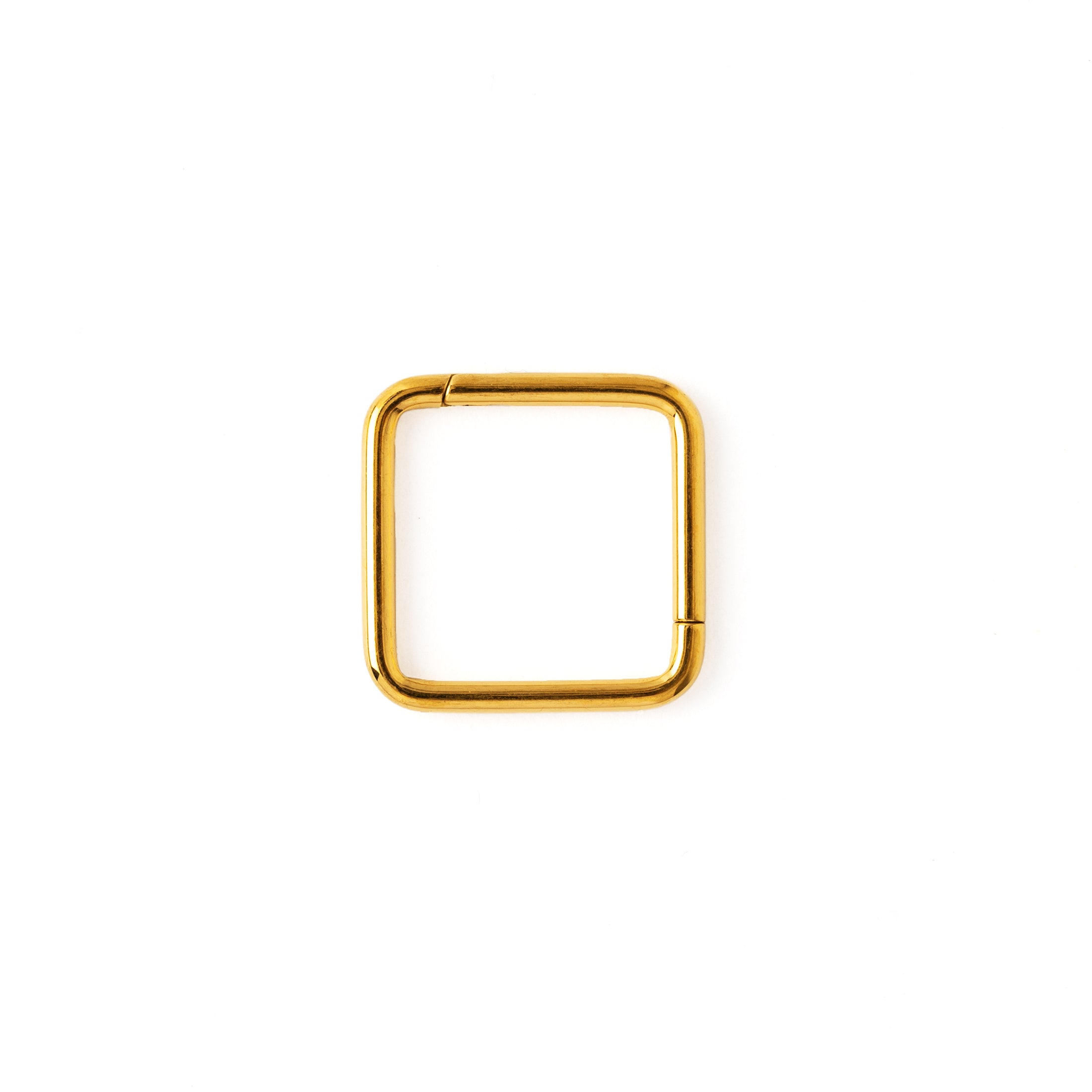 Gold Titanium Oblong Clicker Ring frontal view