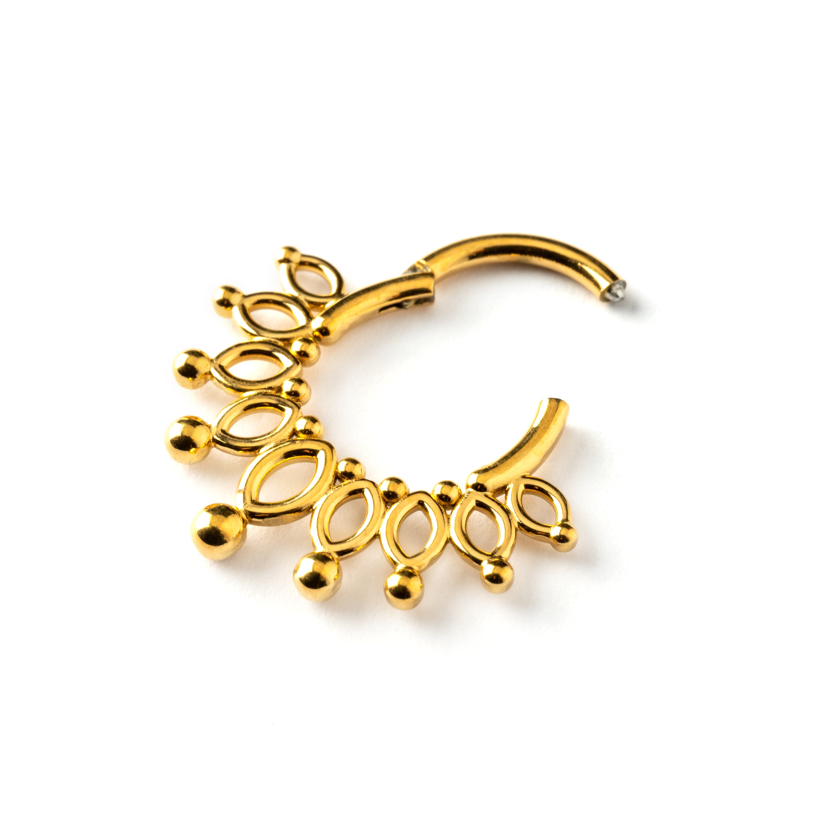 Anastasia surgical steel flower petals septum clicker closure view