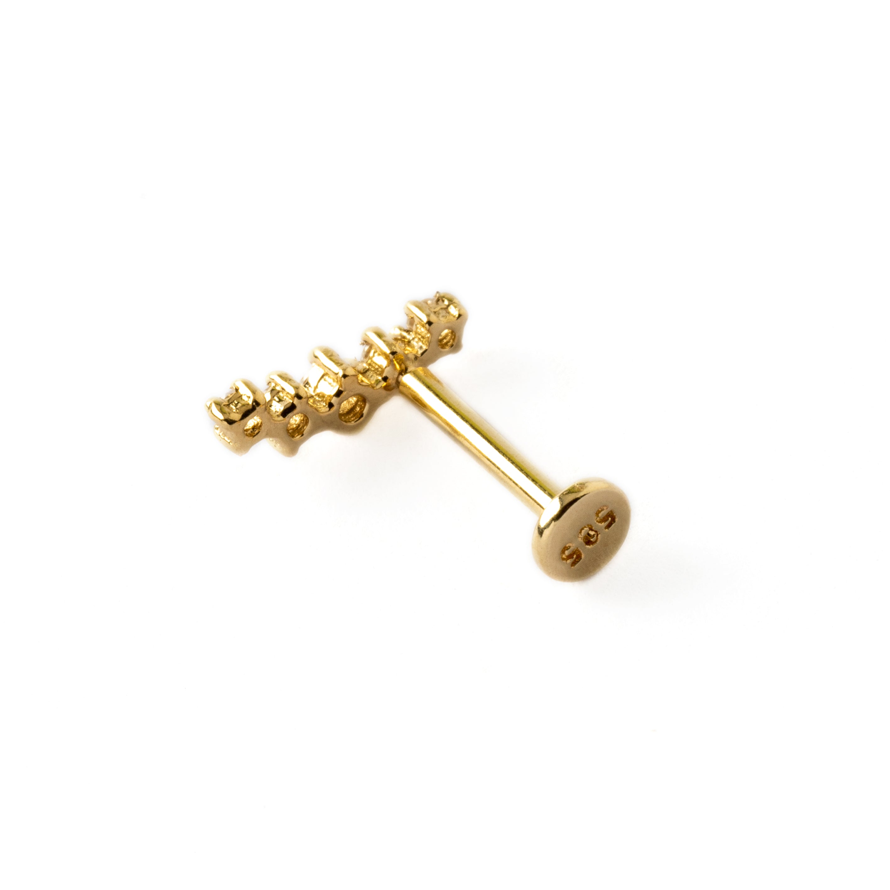 14k Gold Stardust Labret