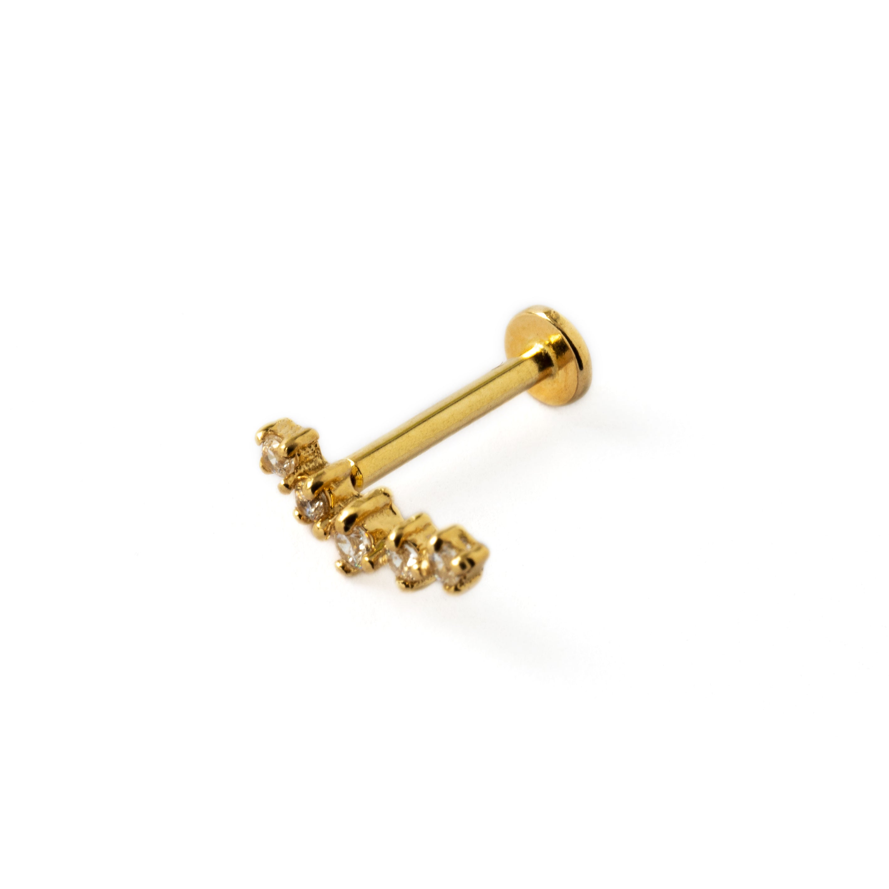14k Gold Stardust Labret