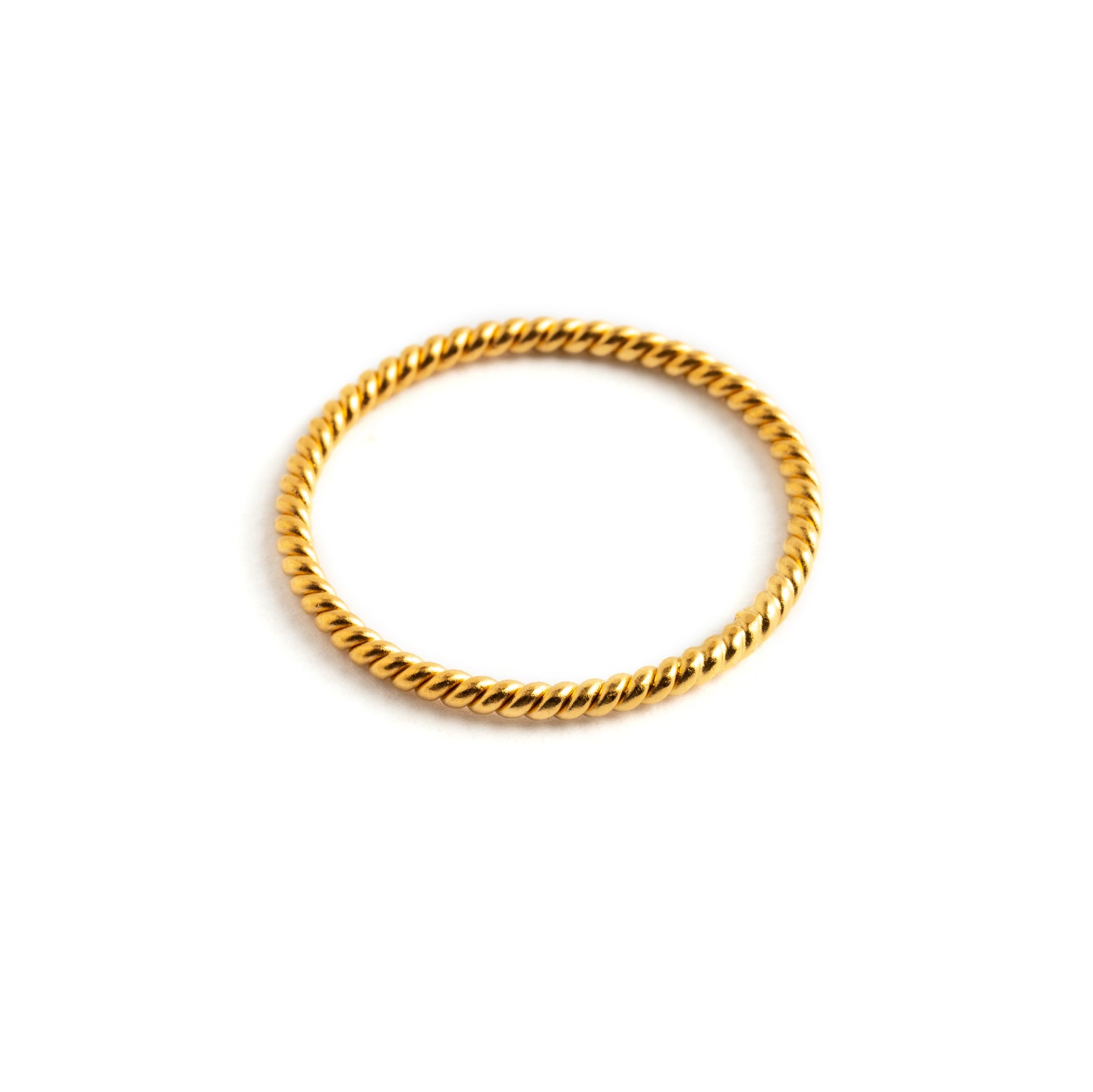 Gold Wire Stacking Ring