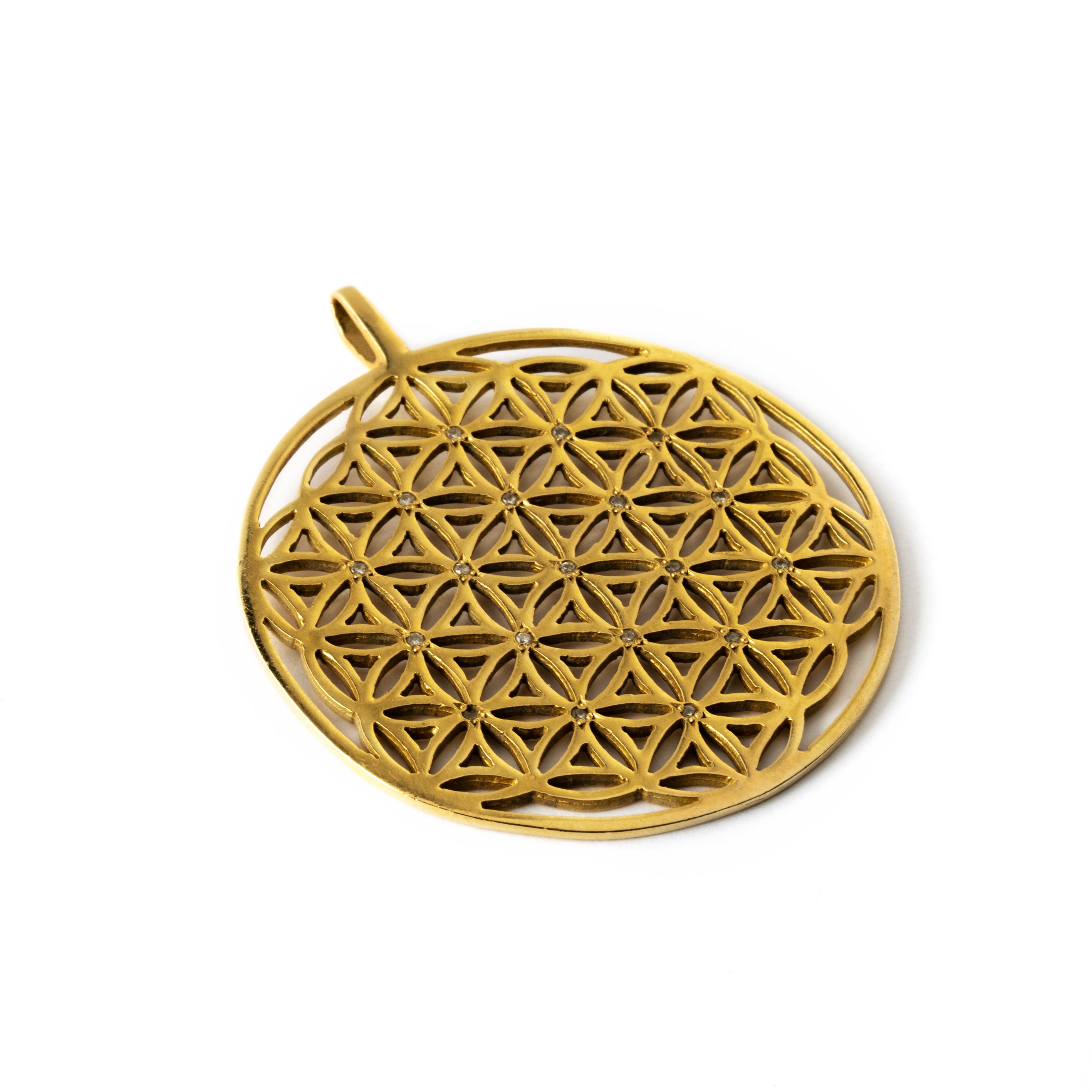 Pendentif fleur de vie en or 18 carats
