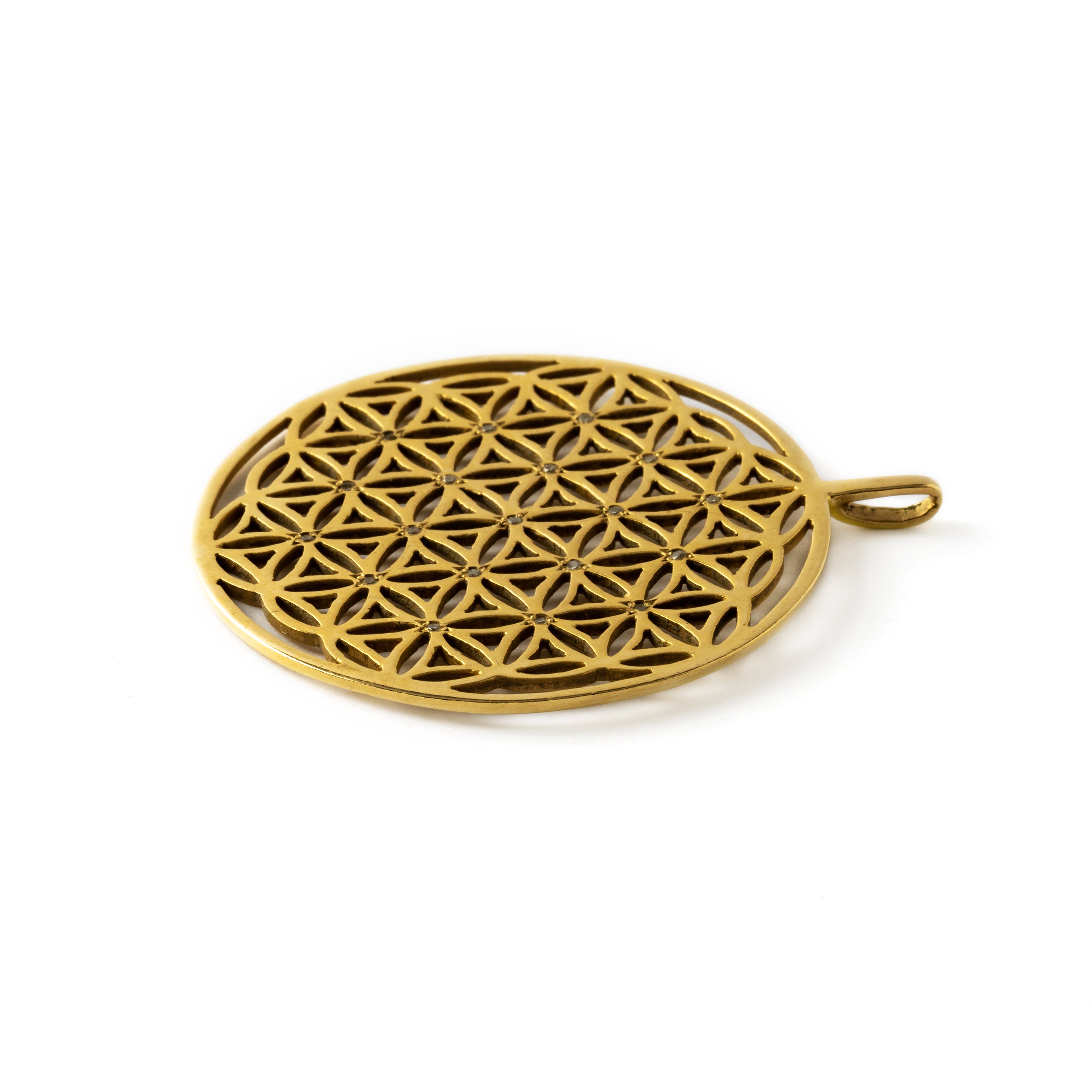 Pendentif fleur de vie en or 18 carats