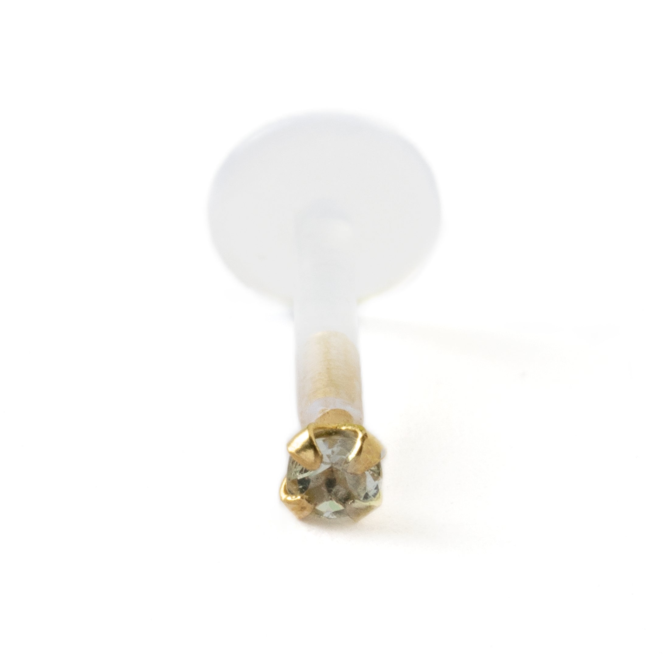 Gold Stud Piercing | Flat Back Stud Piercing | Tribu