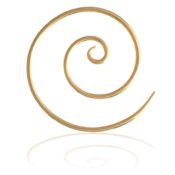 9K Gold Koru Spiral Hook