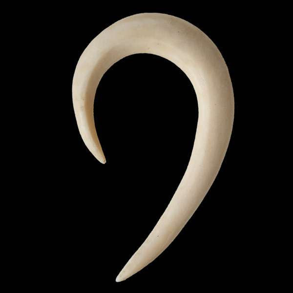 Fossilised Mammoth Ivory Hook in Fish Hook Design - Tribu