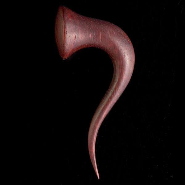 Rose Wood Curvy Ear Stretcher - Tribu