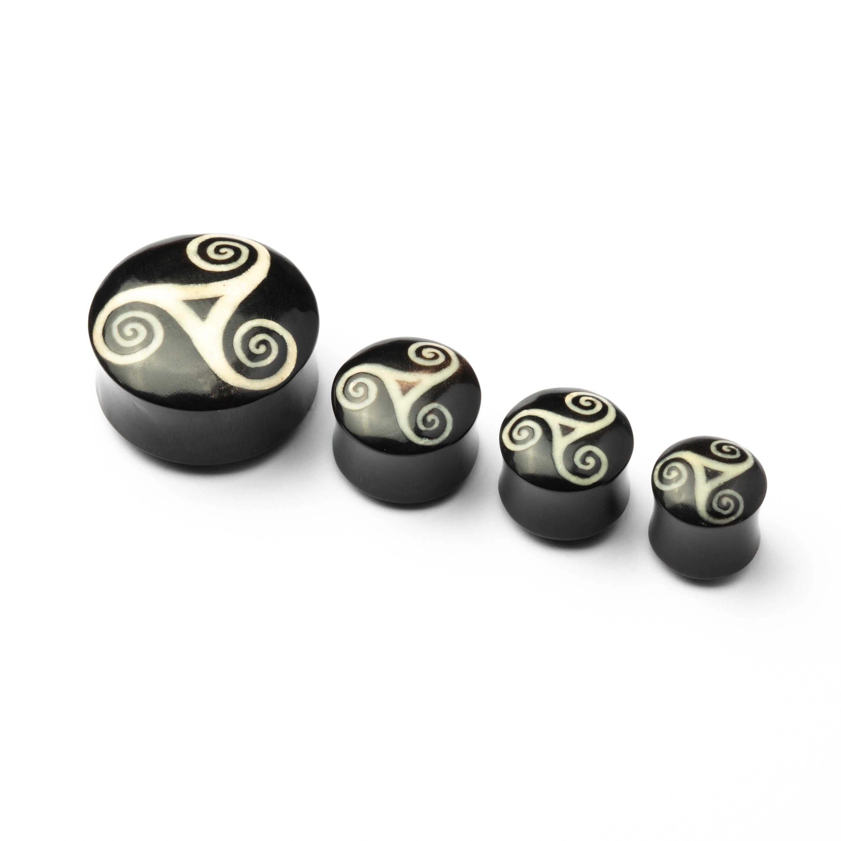 Heddeka Swirl Horn And Bone Plug