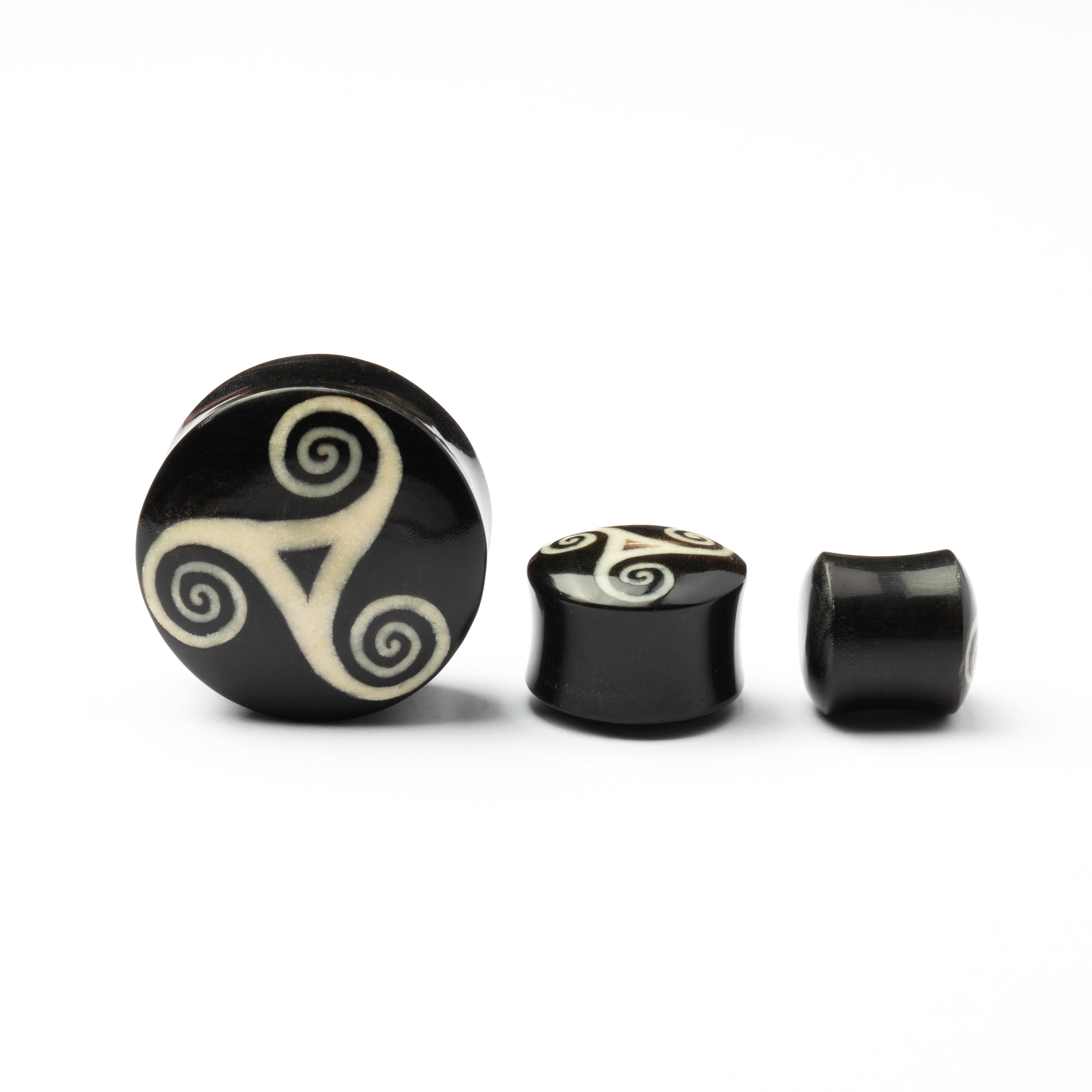 Heddeka Swirl Horn And Bone Plug