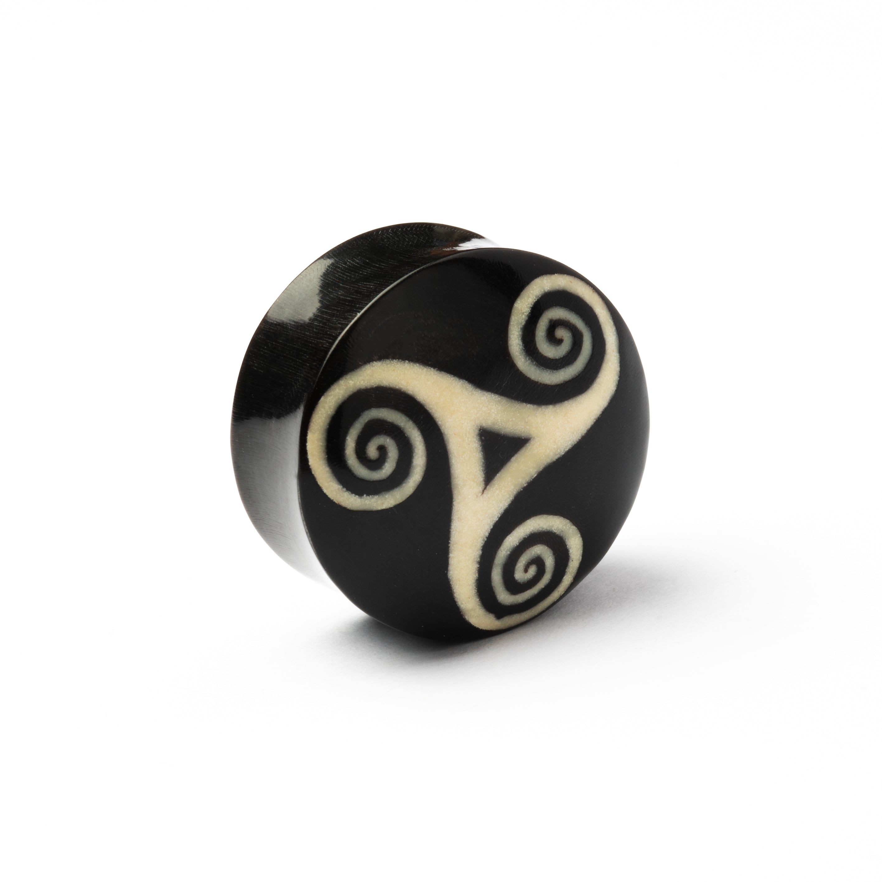 Heddeka Swirl Horn And Bone Plug