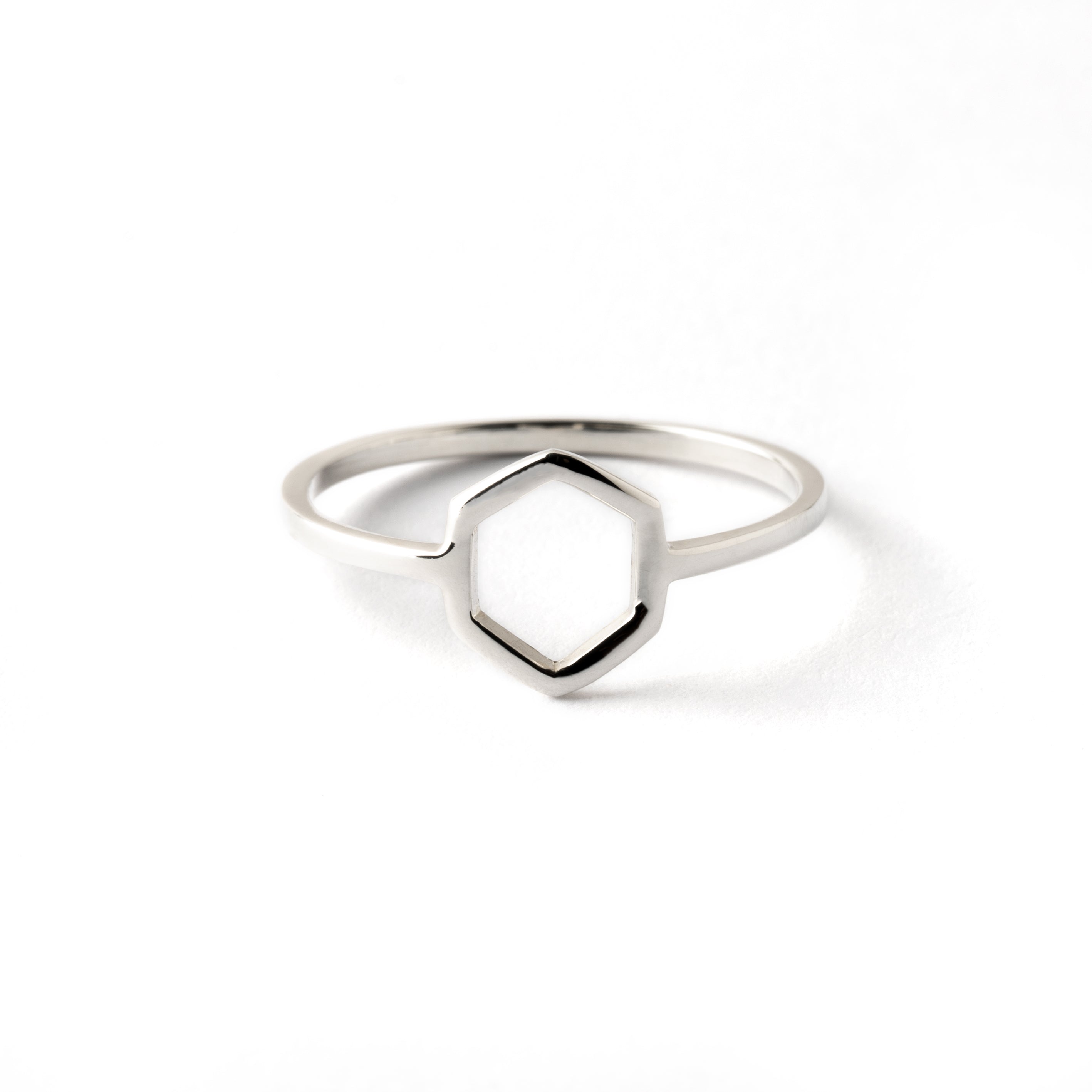 Hexagon-Silver-Ring