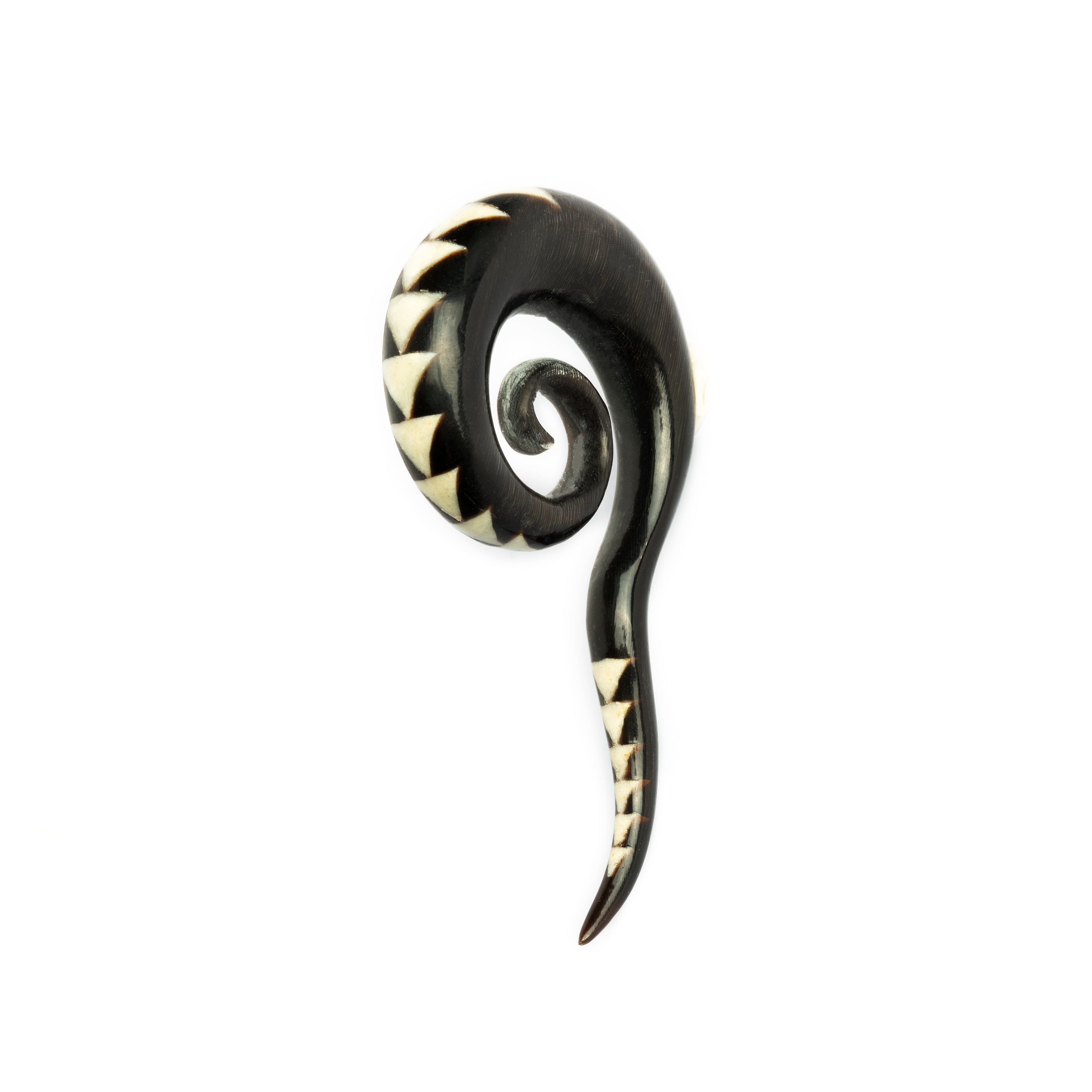 B&W Chevron Spiral Hook Gauges