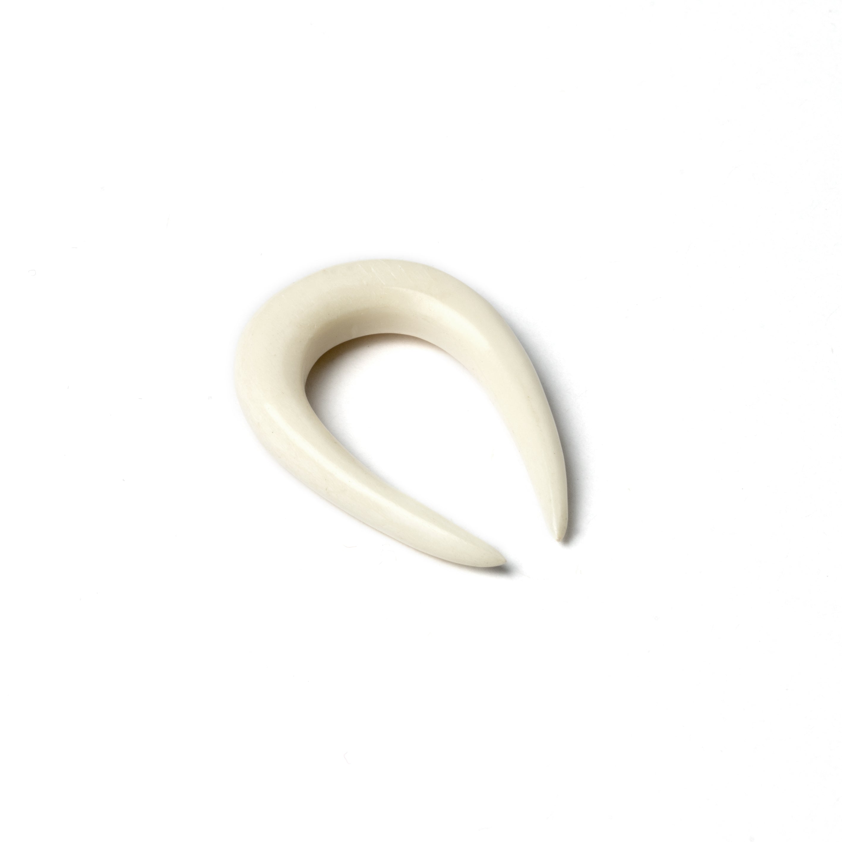 Horseshoe Ear Stretchers - Bone