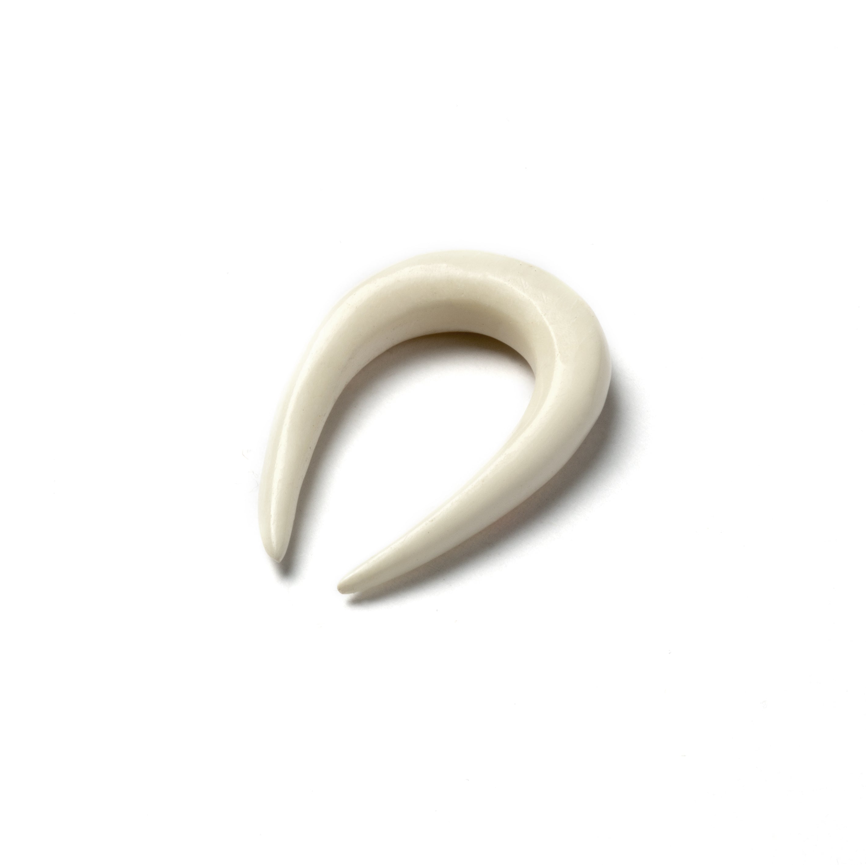 Horseshoe Ear Stretchers - Bone