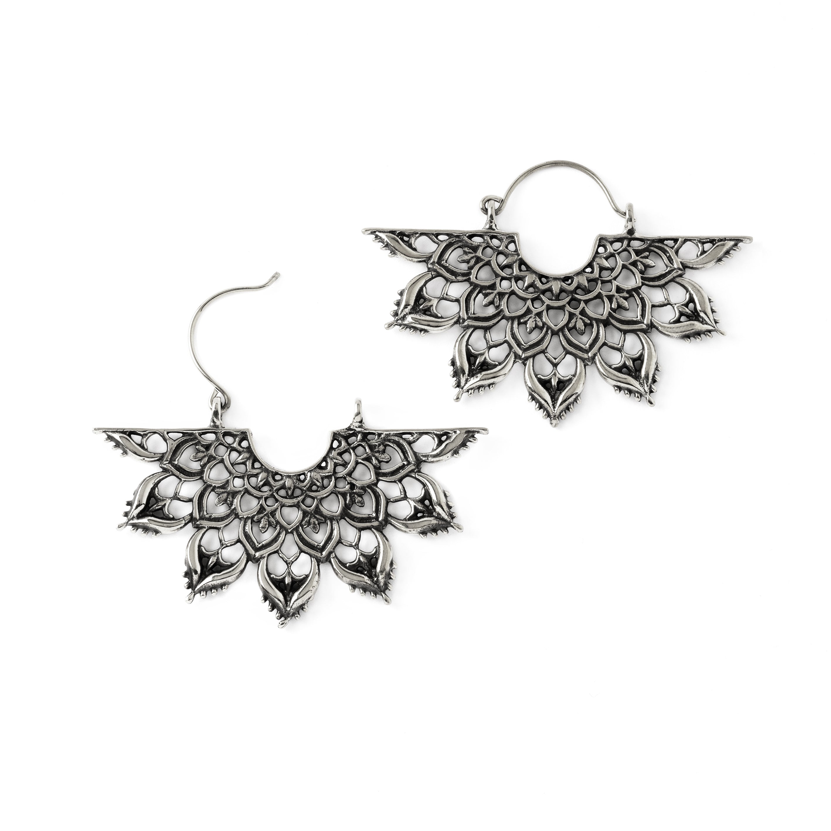 pair of Indah fan earrings frontal view