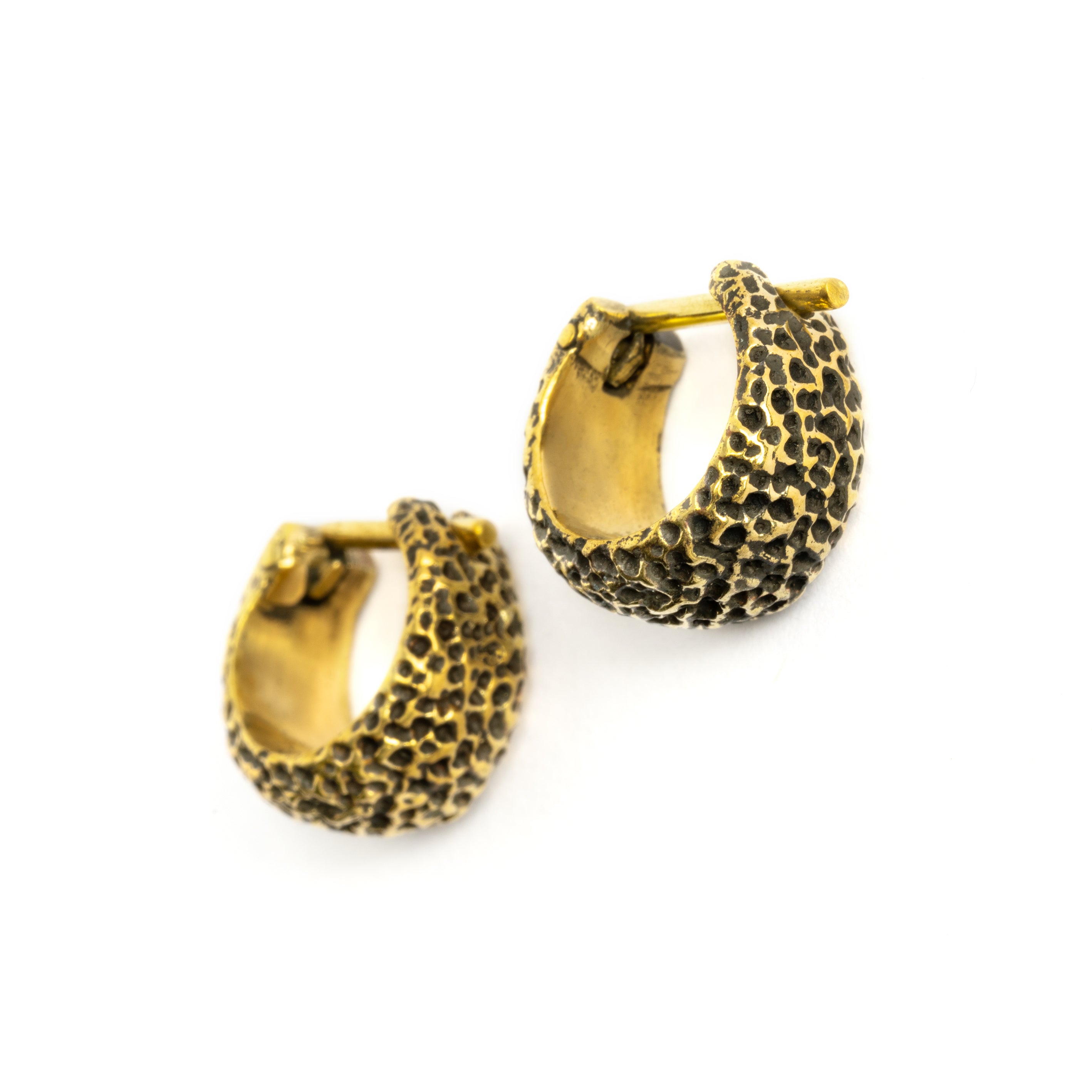 Indios Rocky Hoop Earrings side view
