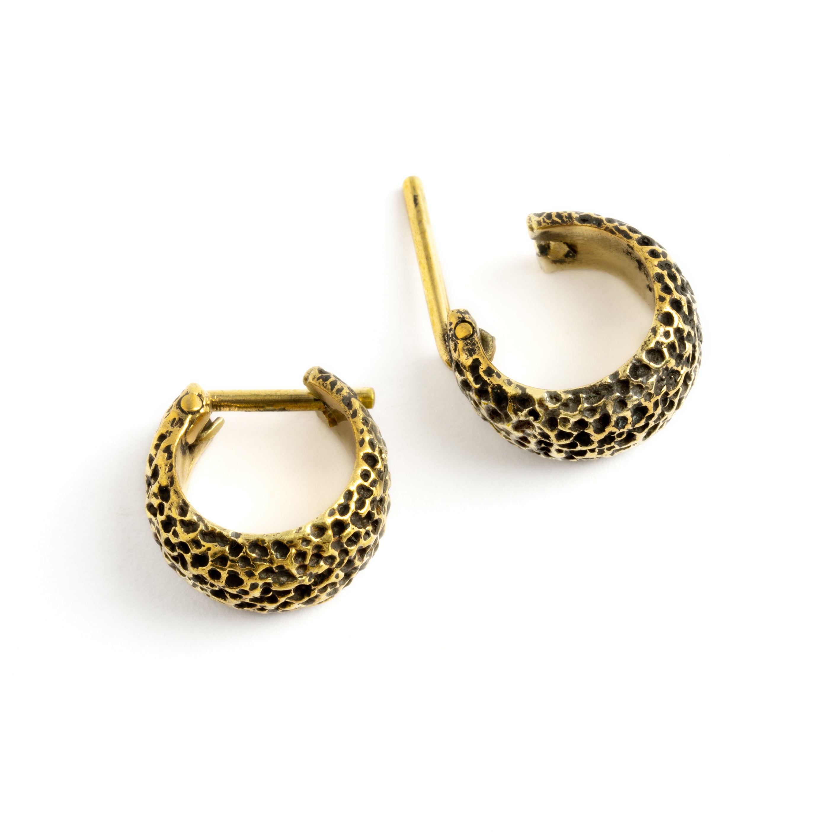 Indios Rocky Hoop Earrings open clasp view