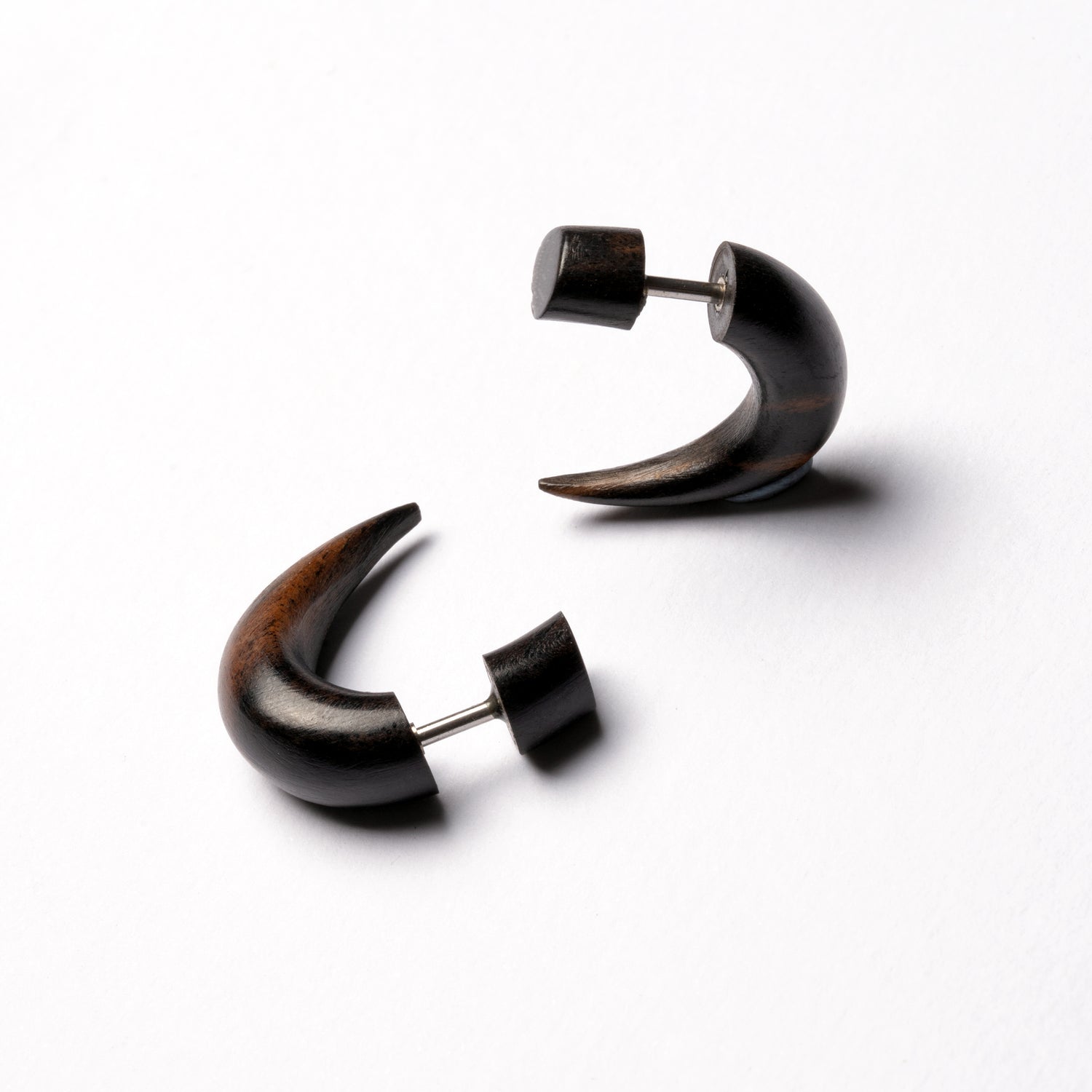 Kaha Rose wood Fake Gauge Earring | Tribu Tribal Jewellery