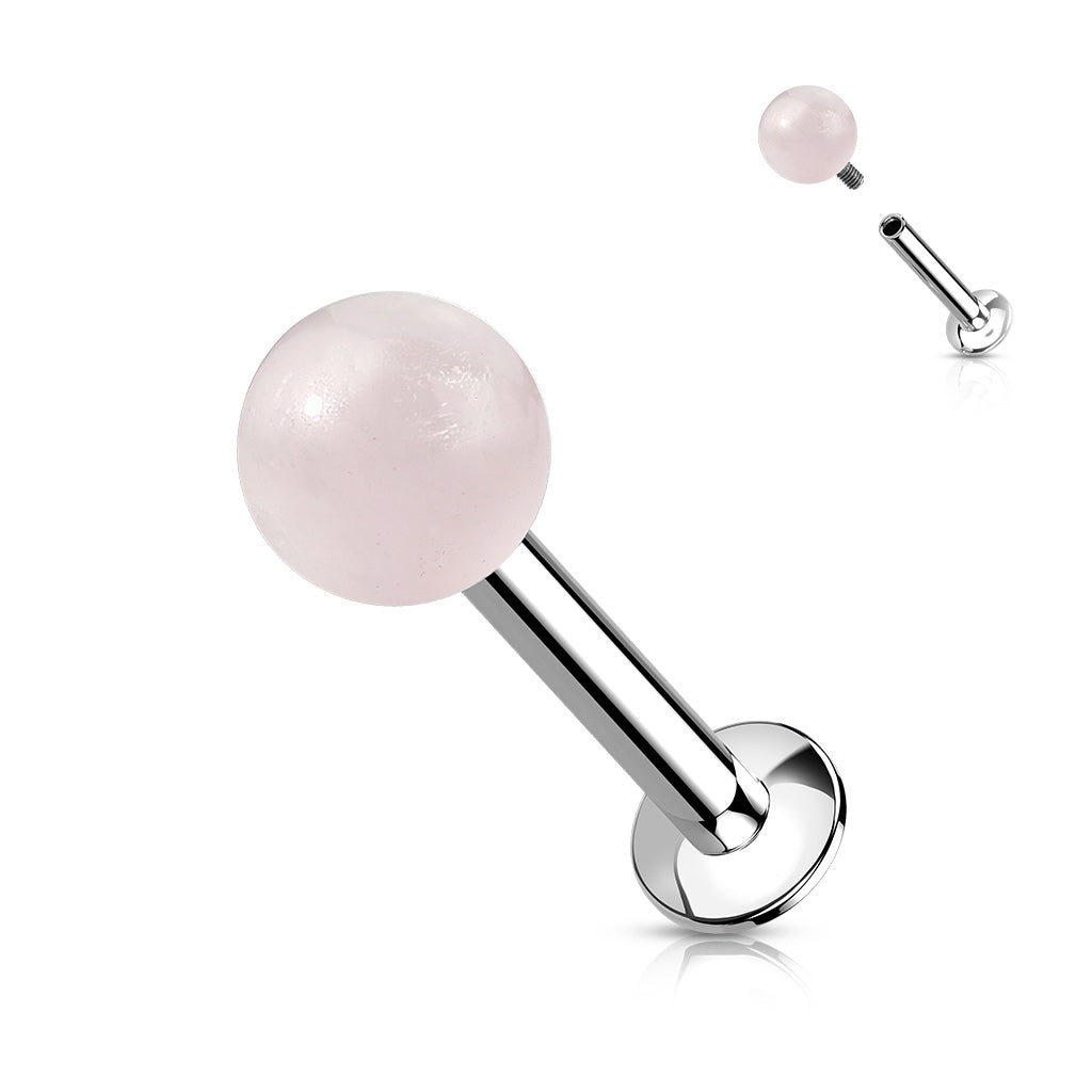 Rose Quartz Labret