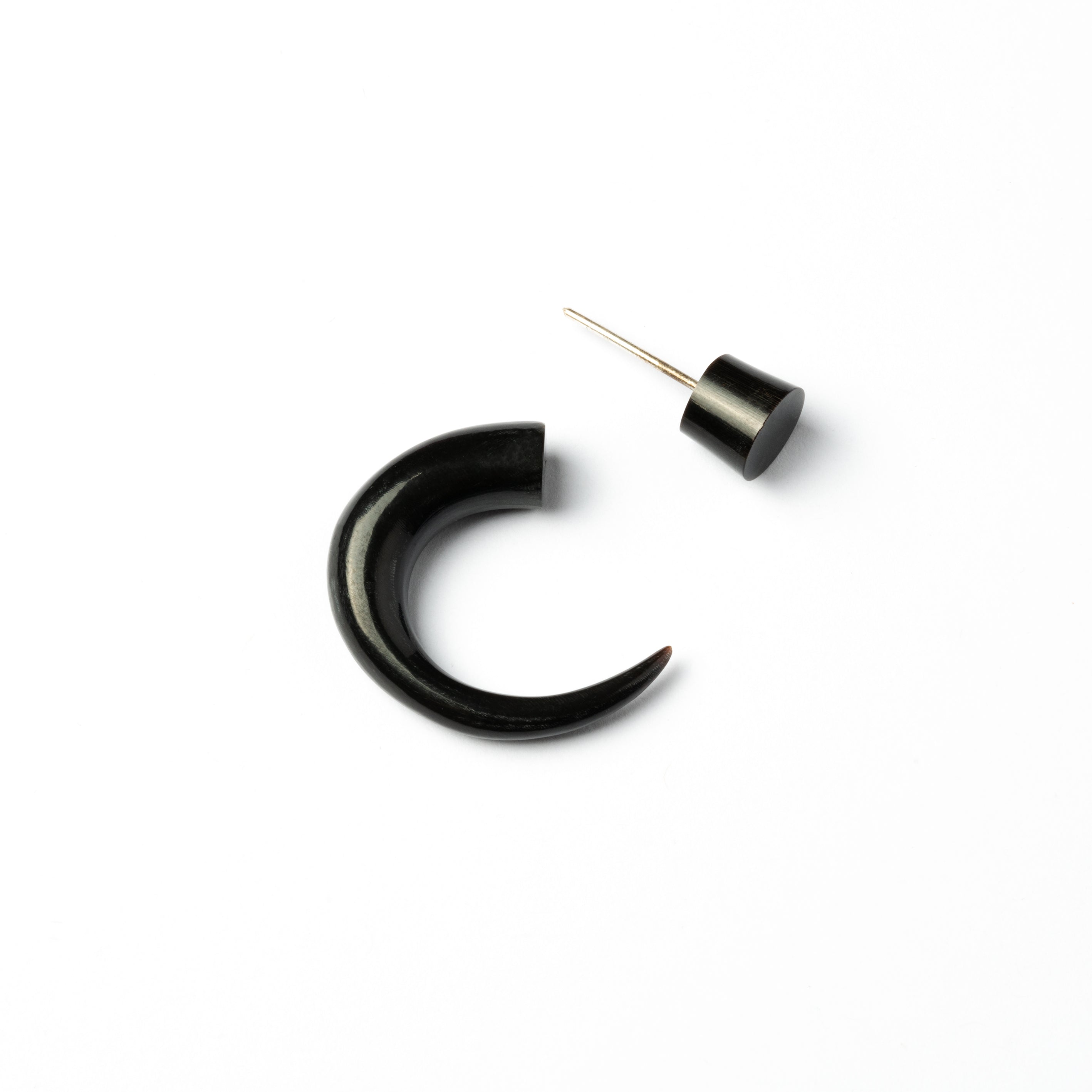 Las Dalias Fake Gauge Earrings - horn