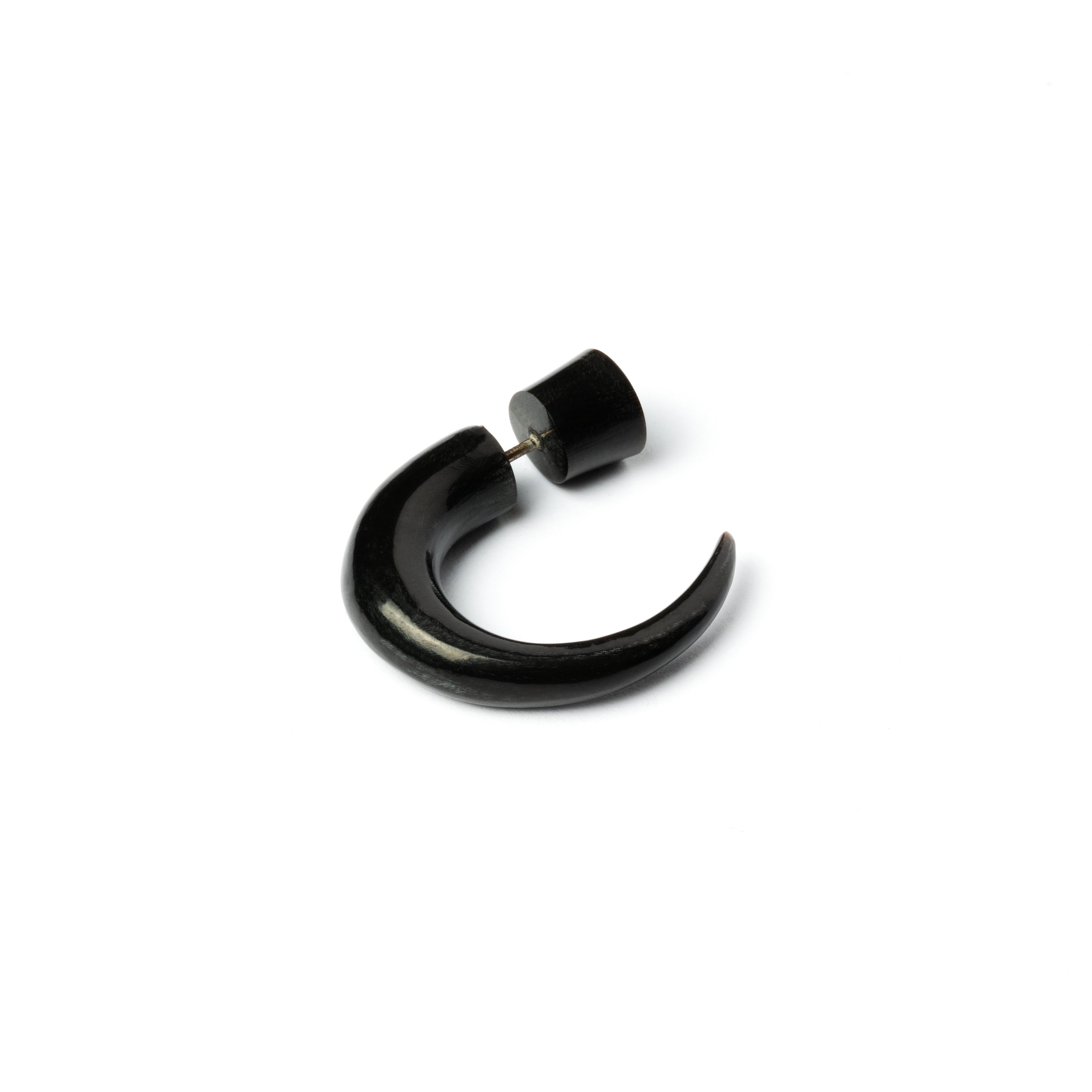 Las Dalias Fake Gauge Earrings - horn
