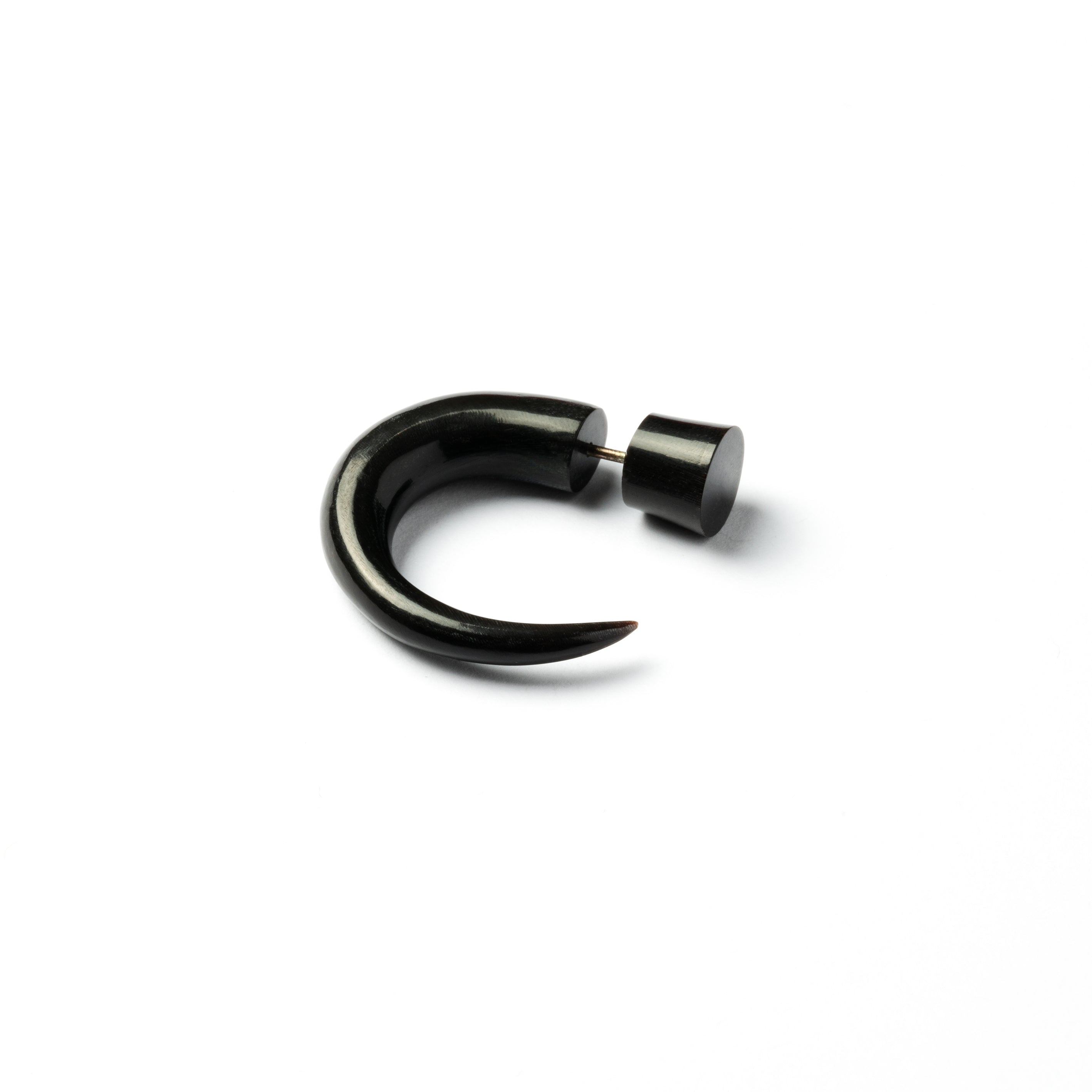 Las Dalias Fake Gauge Earrings - horn